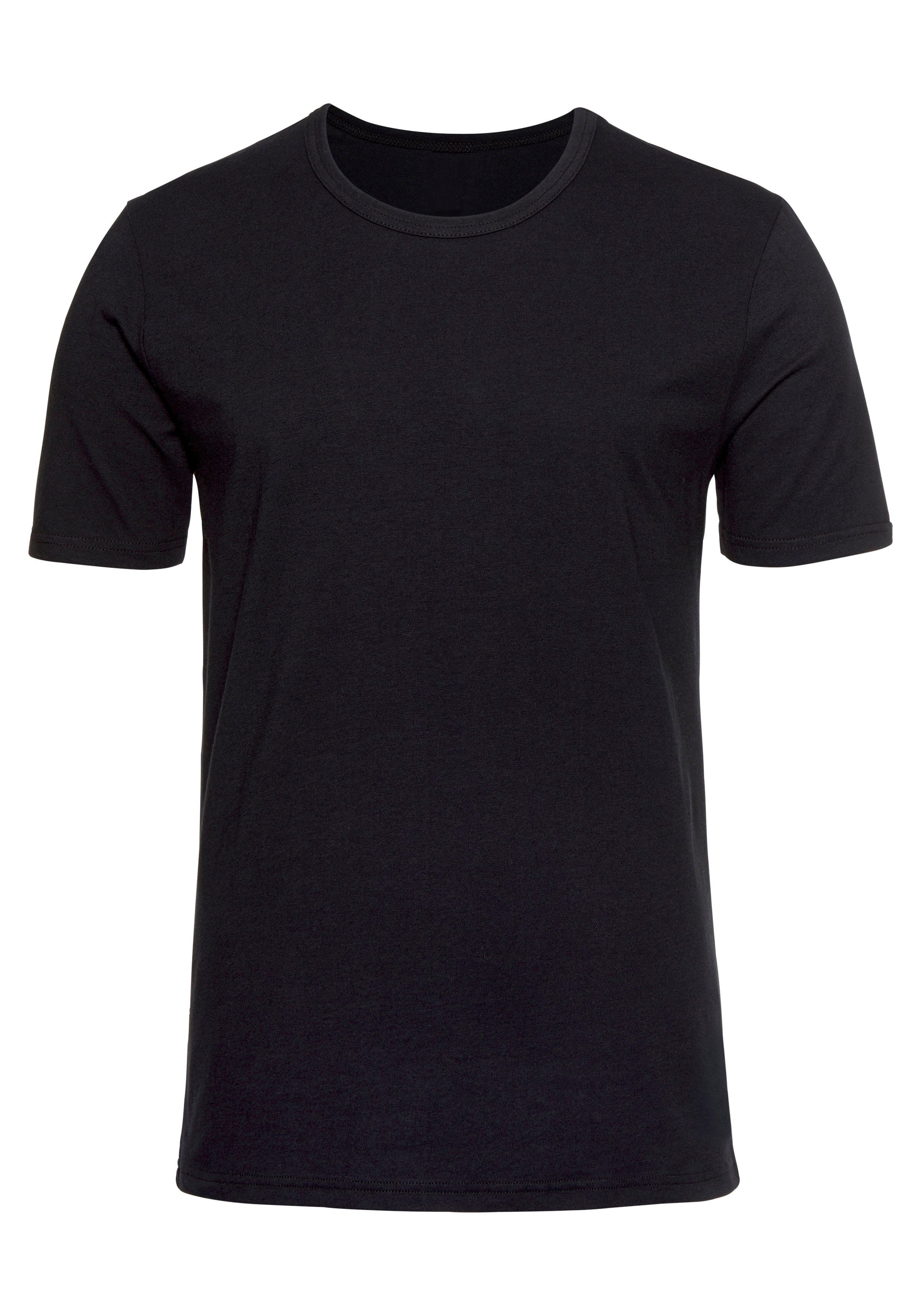 H.I.S T-shirt met ronde hals perfect als ondershirt (2-delig, Set van 2)