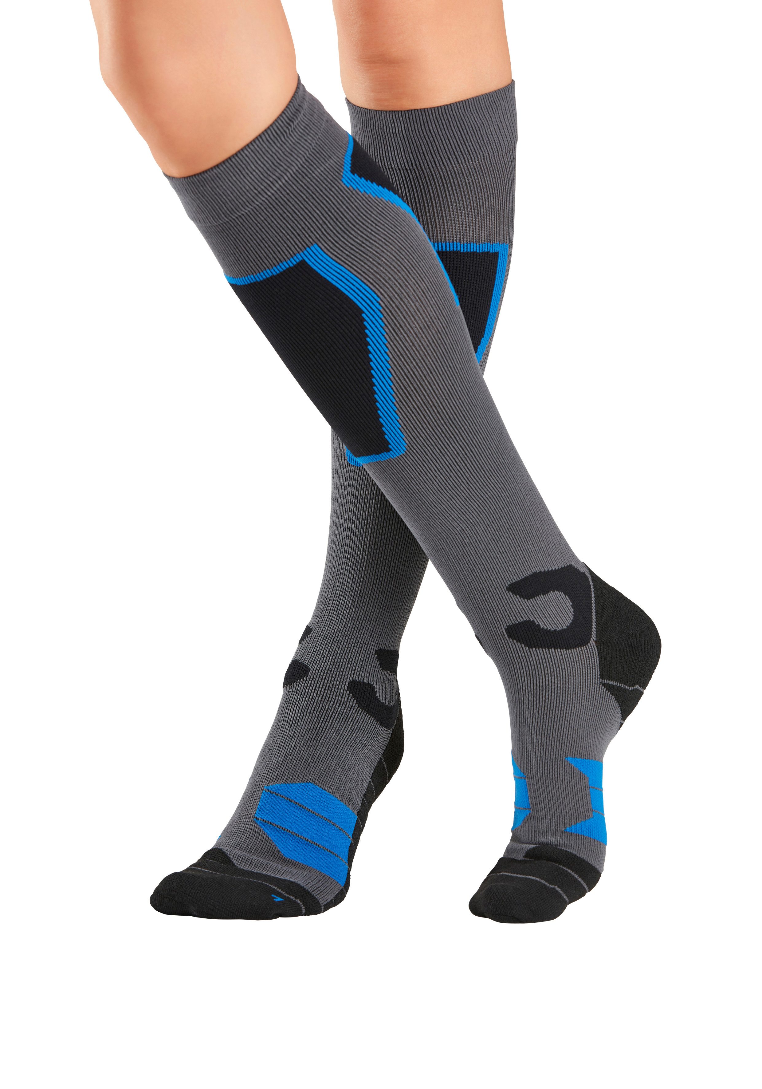 Bench. Skisokken met versterkte belastingzones (set, 2 paar) heren maat 39-42 zwart