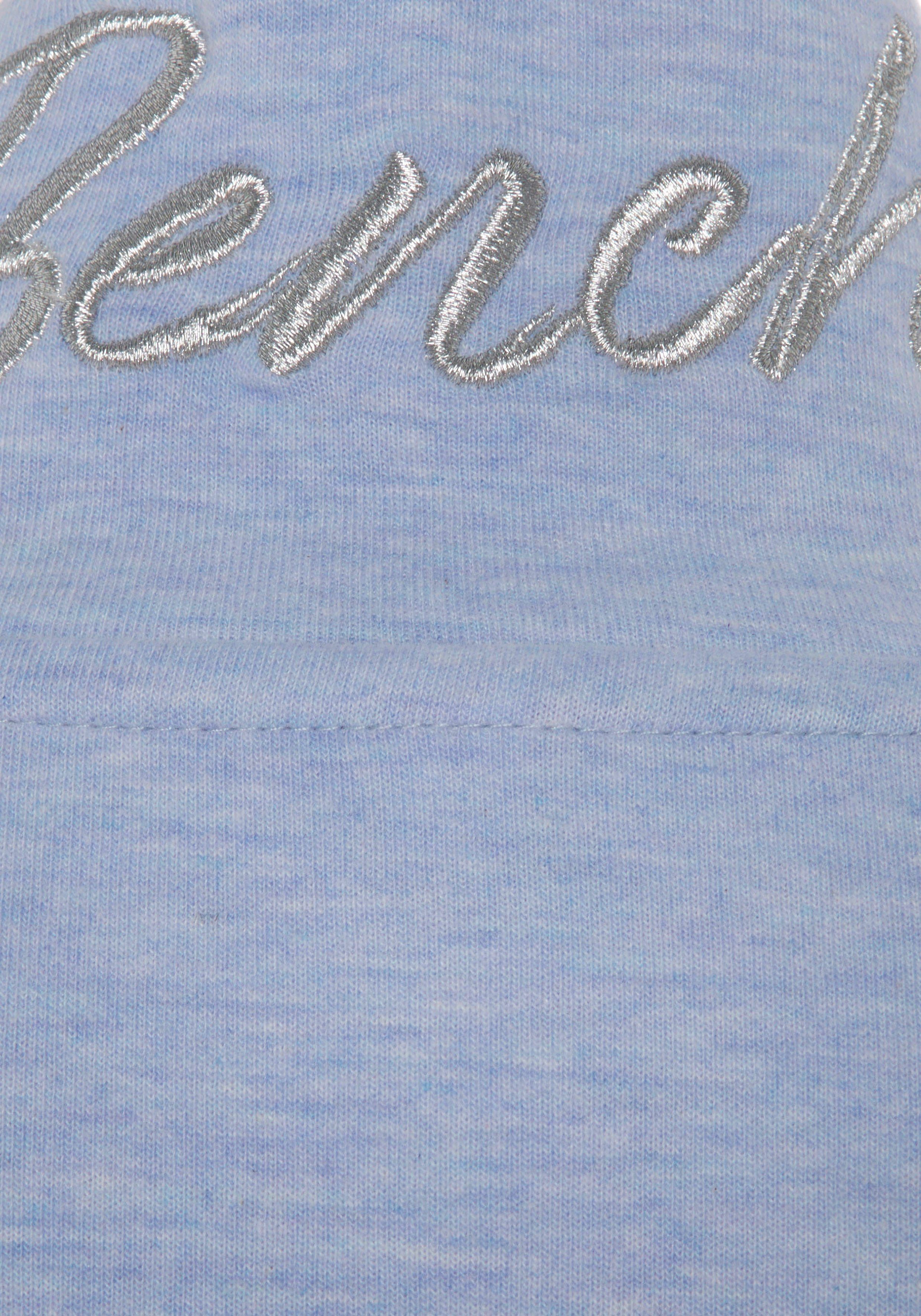 Bench. Loungewear Sweatvest - lounge jas met glanzende logostiksel op de staande kraag, loungewear