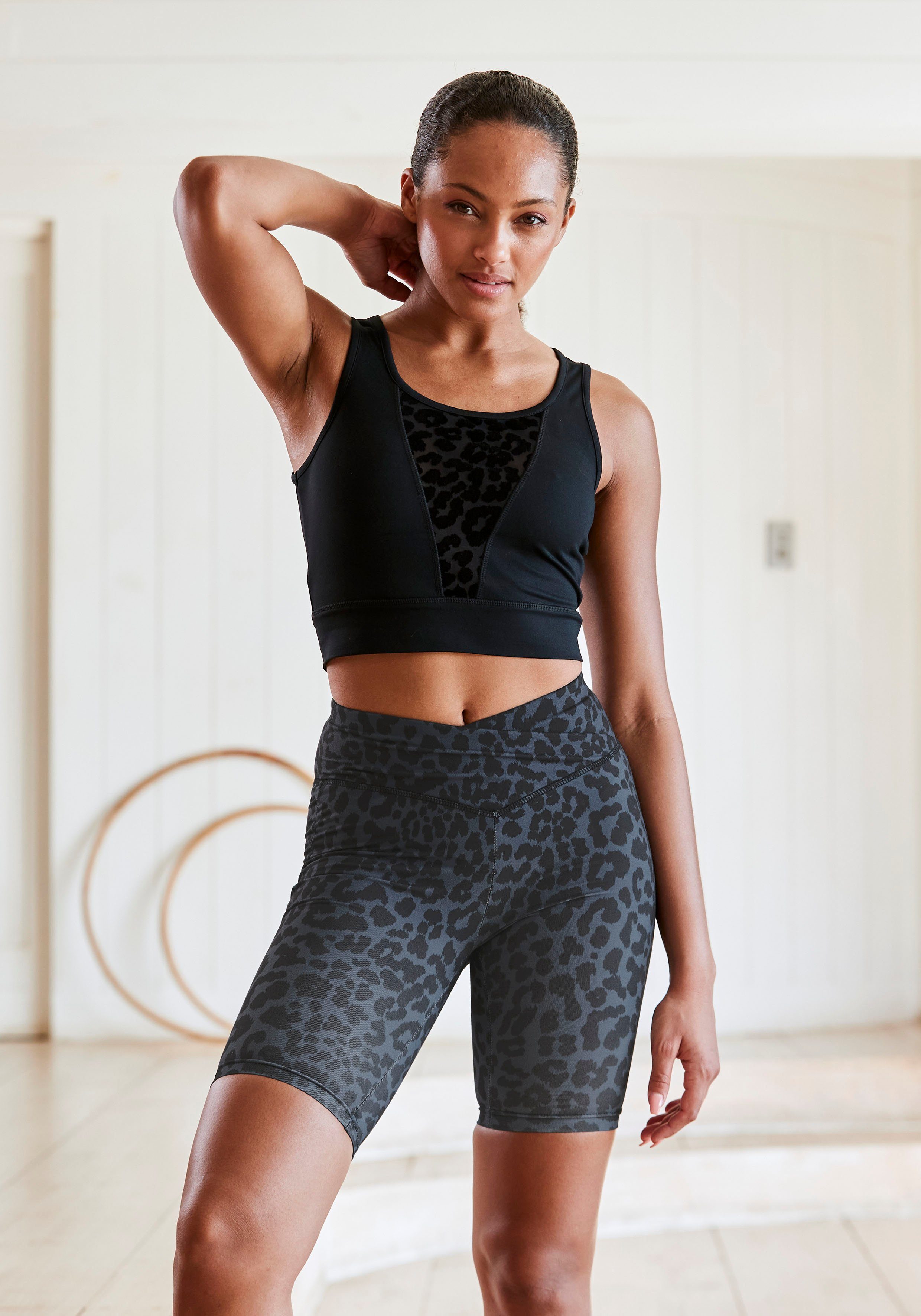 active by Lascana Fietsbroekje met all-over print