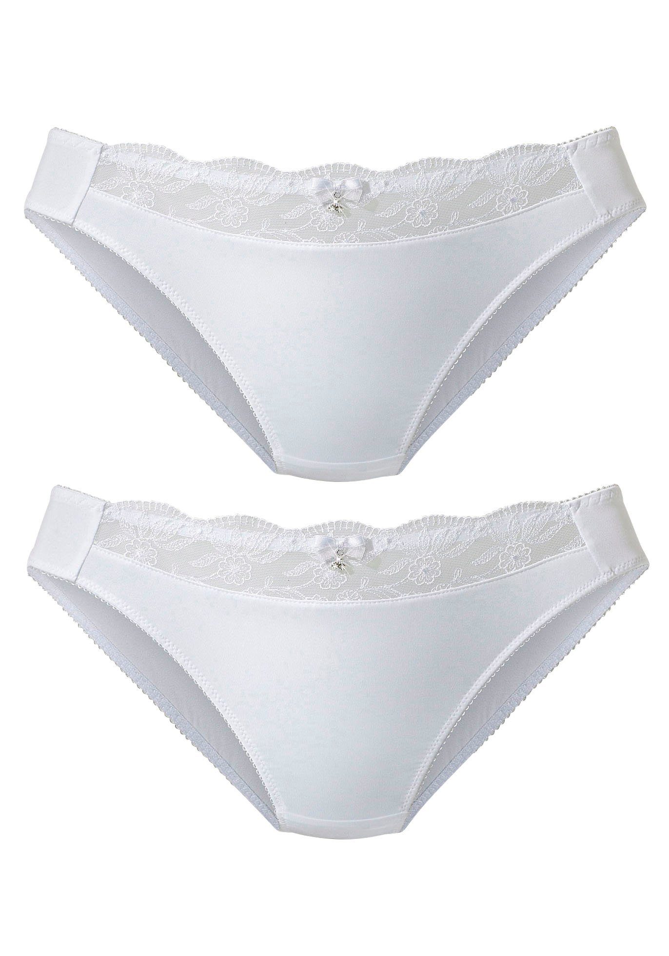 Nuance Slip met mooie borduurkant (set, 2 stuks)