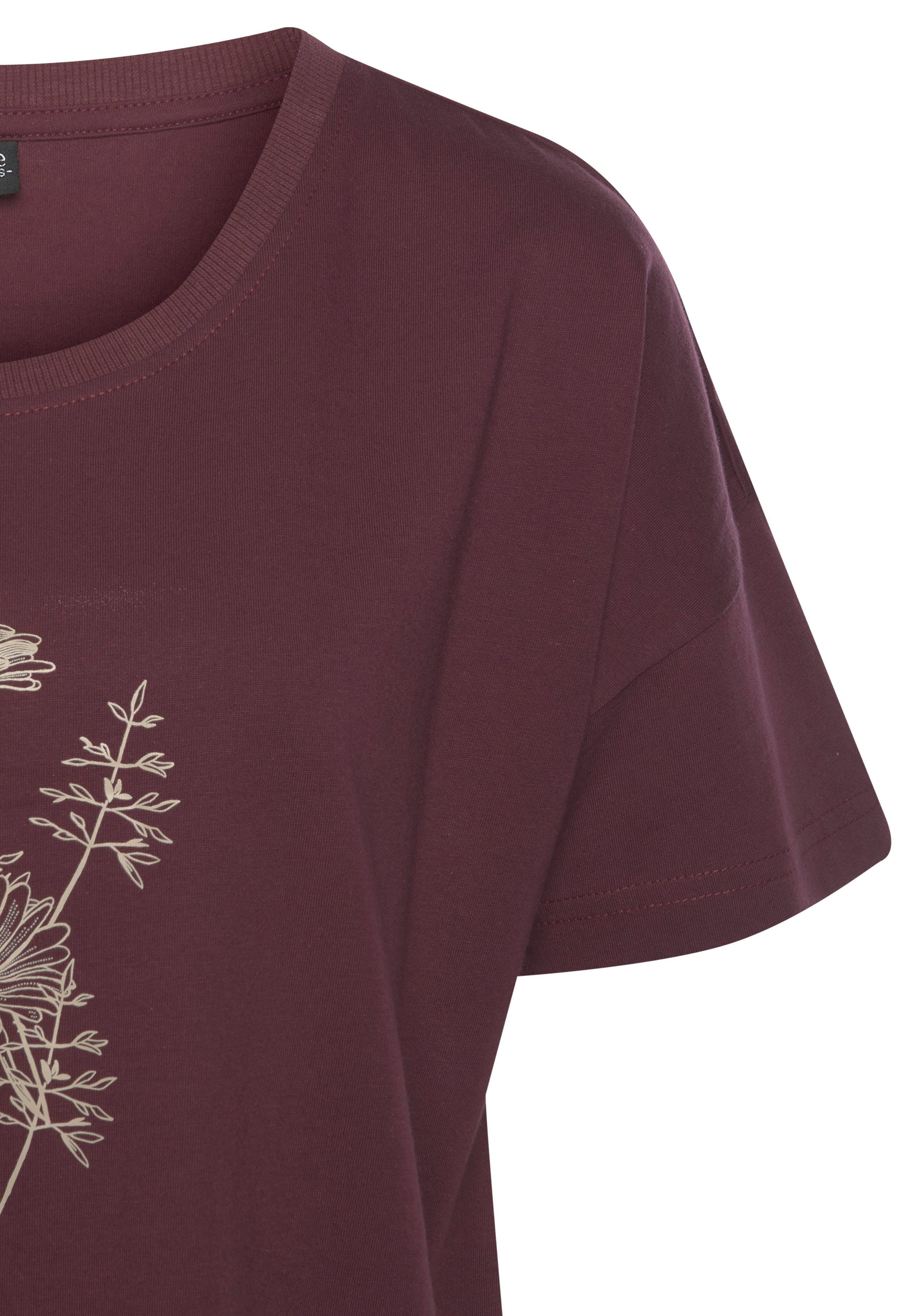 Vivance Dreams Big-shirt met frontprint (Set van 2)