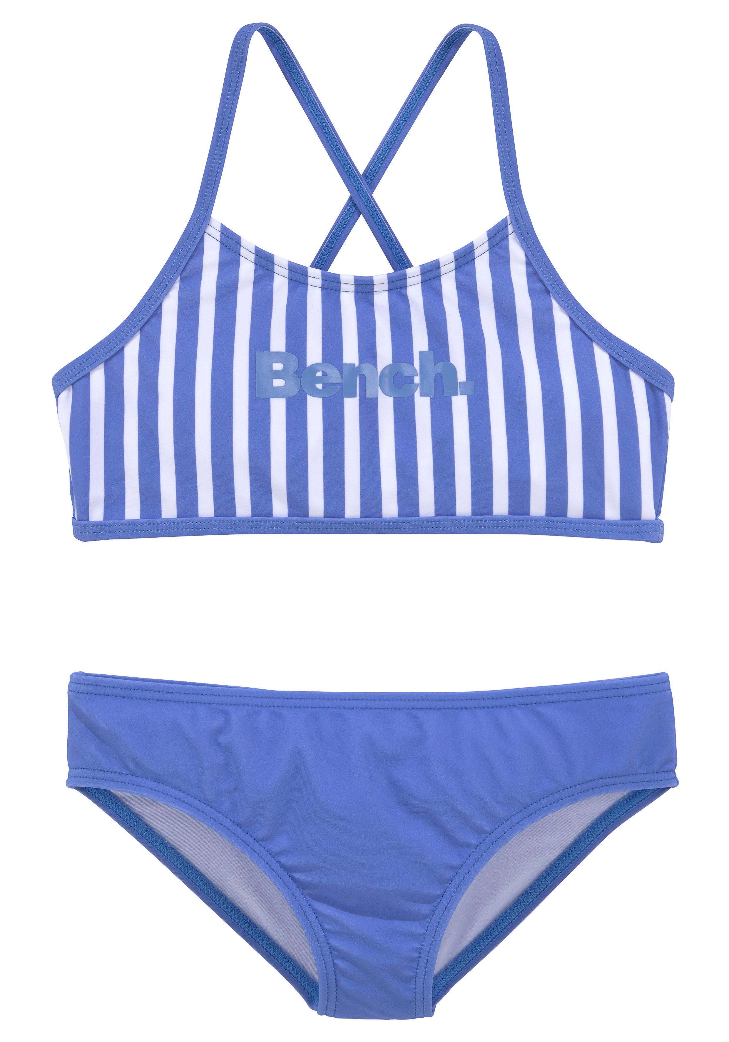 Bench. Bustierbikini met trendy strepen