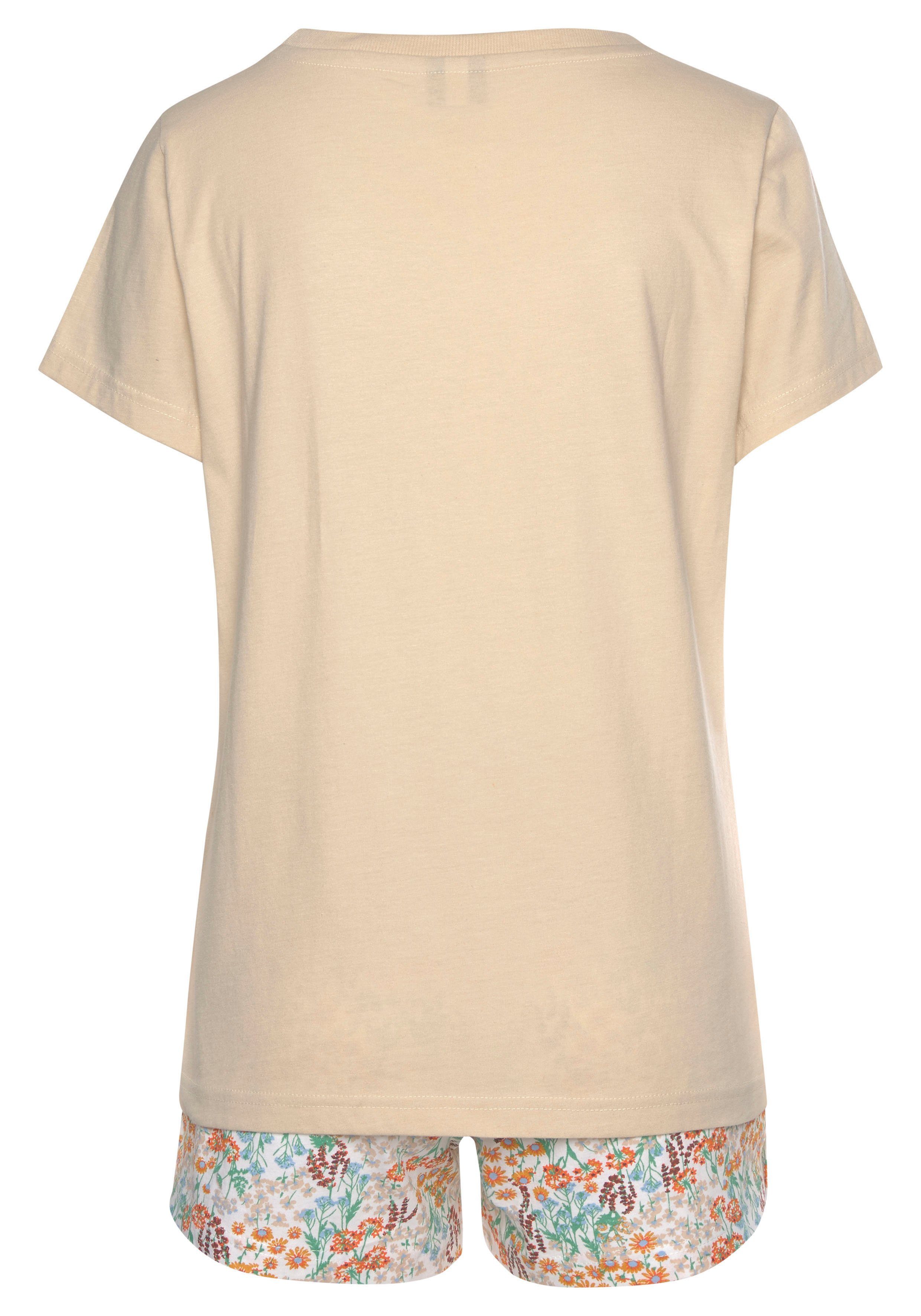 Vivance Dreams Shortama met frontprint (4-delig, Set van 2)