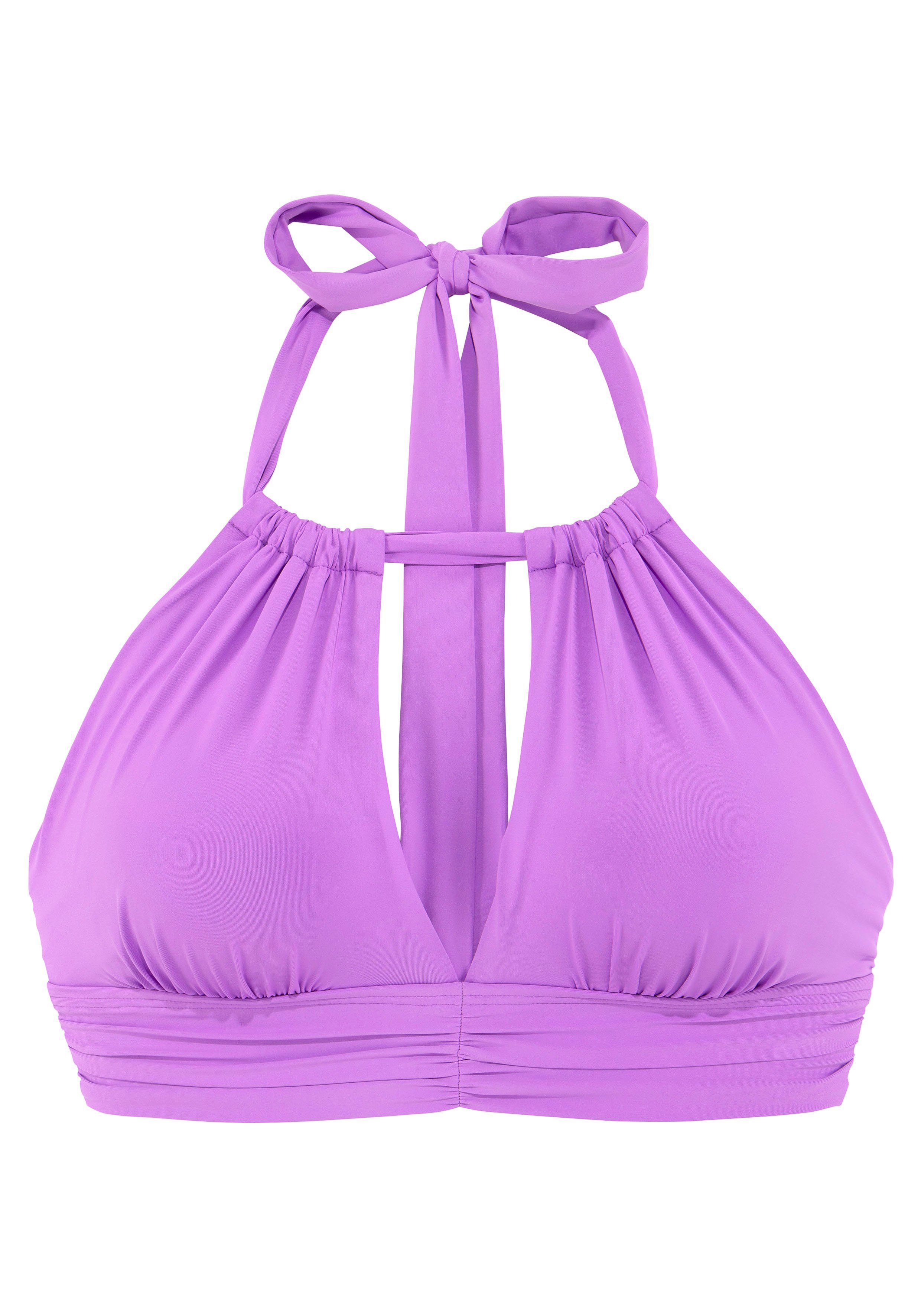 s.Oliver RED LABEL Beachwear Bustierbikinitop Spain in trendy kleuren bustier bikini's maat A/B A/B paars