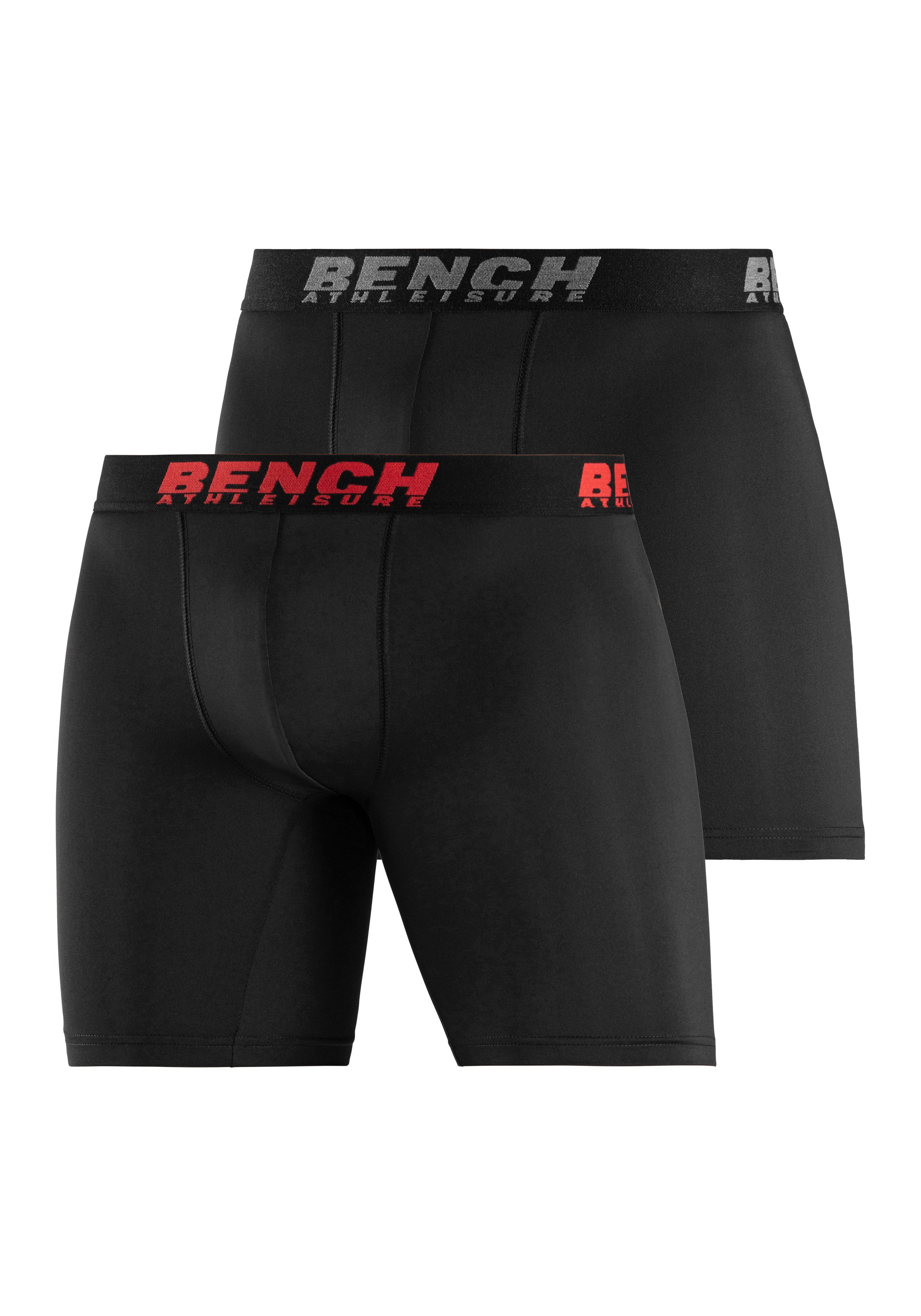 Bench. Lange boxershort van microvezel met langere pijpen (2 stuks)