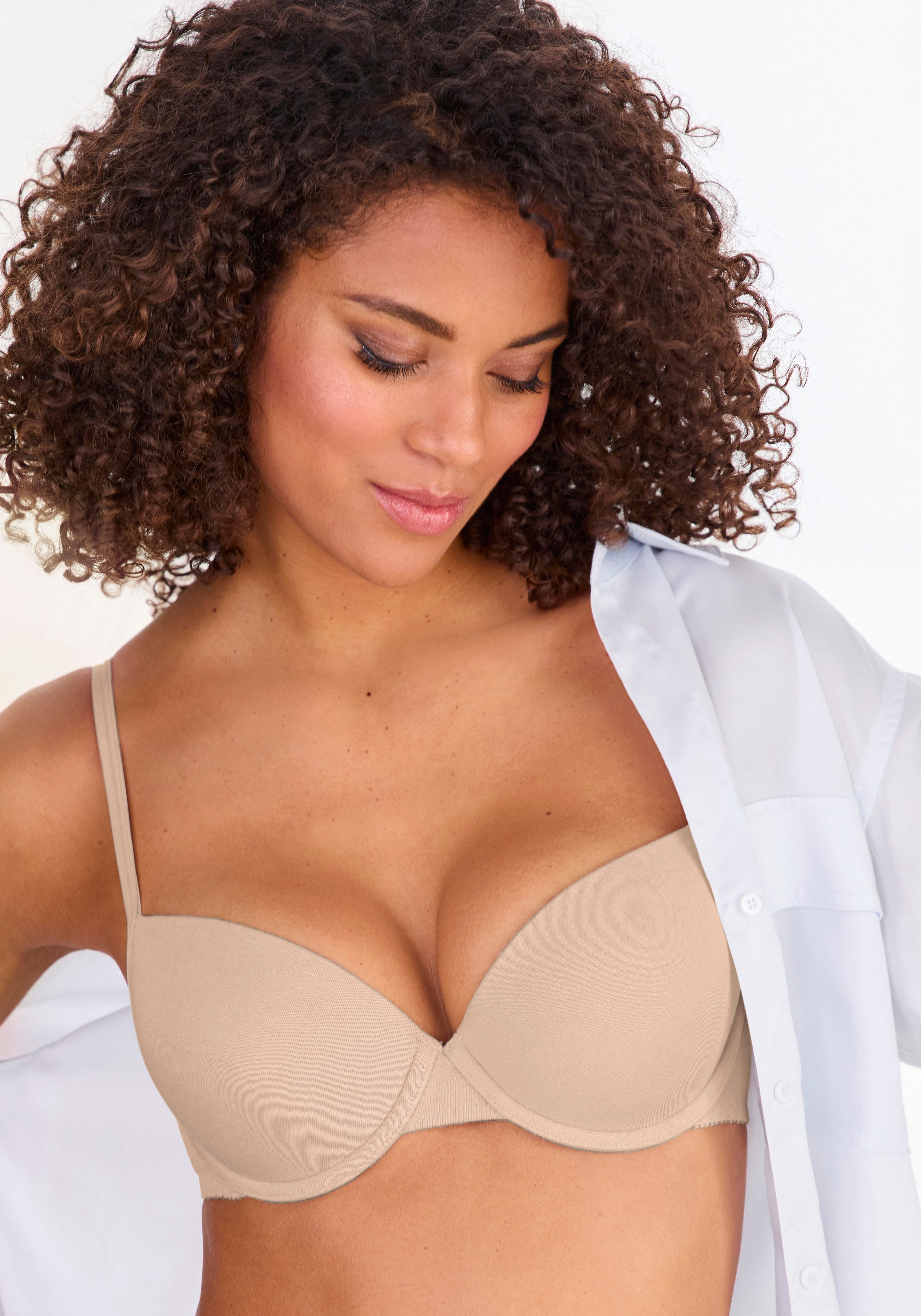 Petite fleur Push-up-bh met beugel, met uitneembare vullingen (Set van 2)