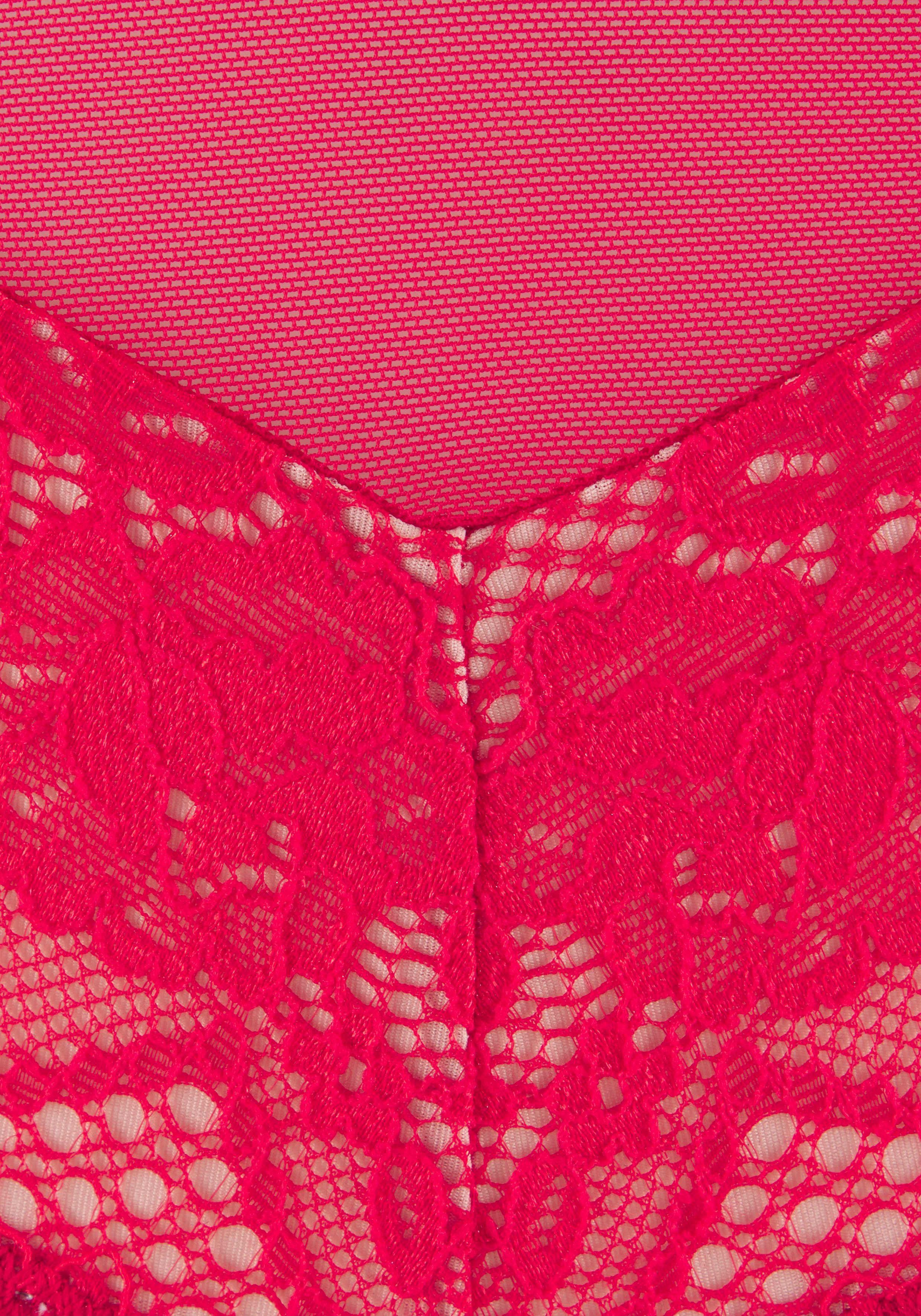 s.Oliver RED LABEL Beachwear BH cup set met fijne, bloeiende kant en delicate sierstrikjes, sexy lingerie (set, 2-delig, Met low waist panty)