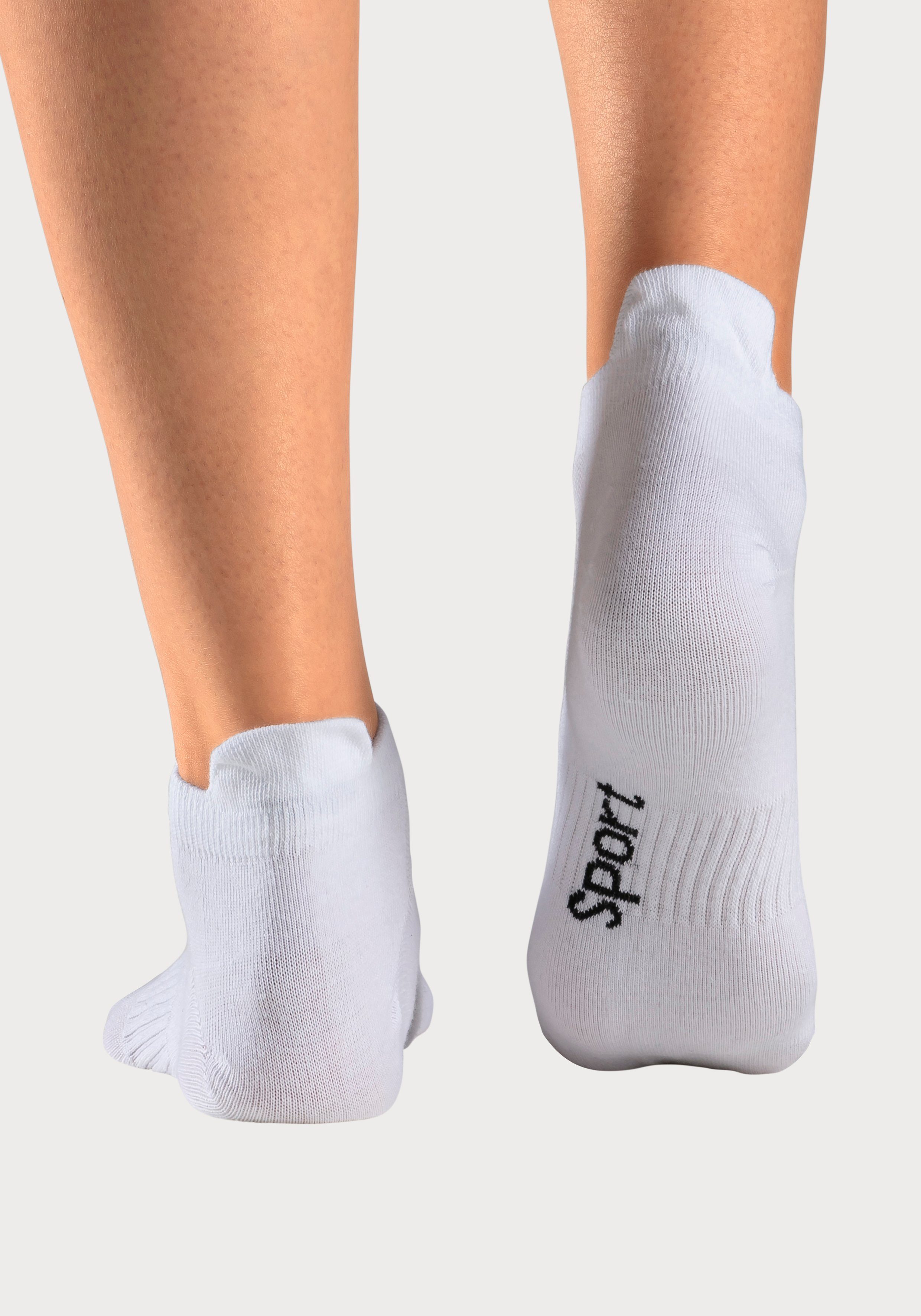 Bench. Sneakersokken met fijne mesh constructie en middenvoetrubber (set, 6 paar)