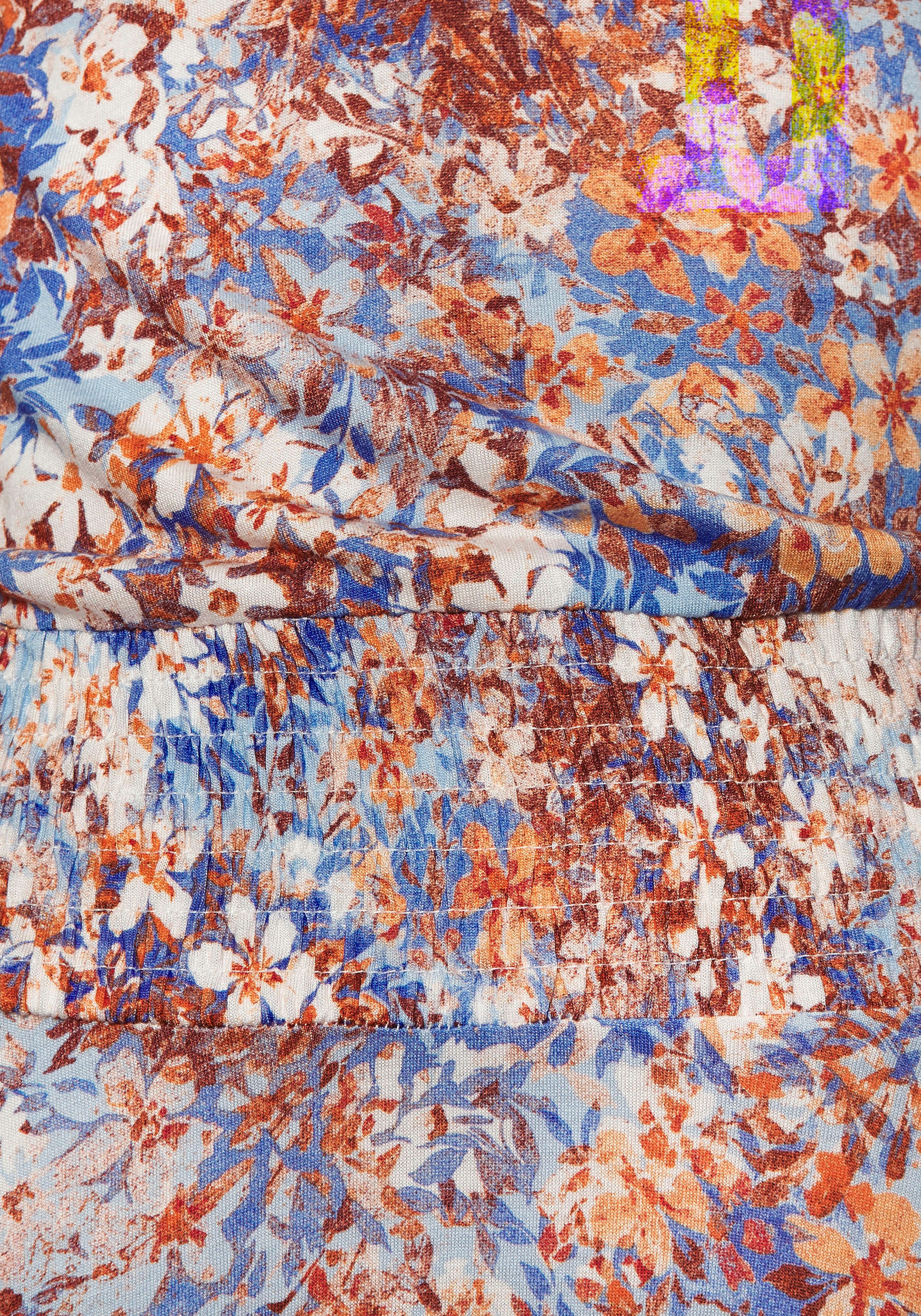 Buffalo Maxi-jurk met asymmetrisch vallende zoom, zomerjurk met alloverprint