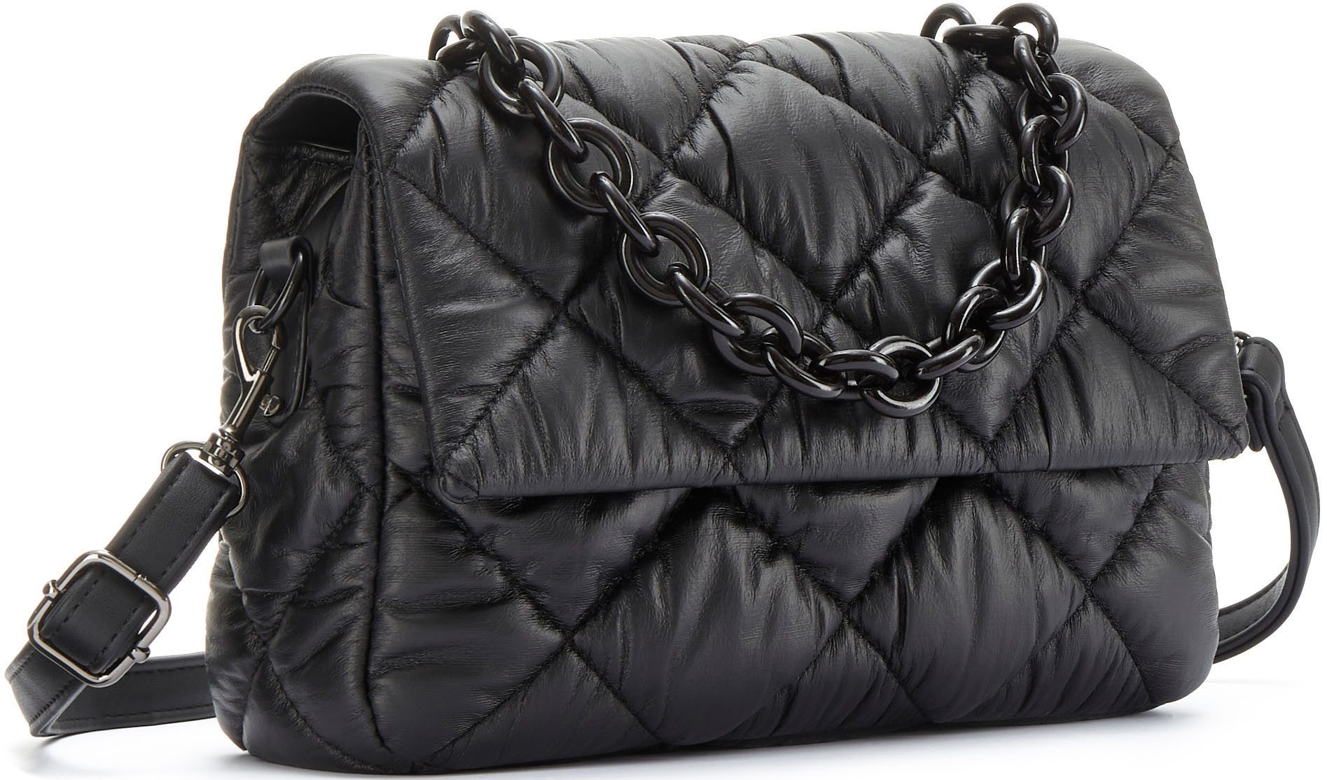 Vivance Schoudertas Tas in gestikt ontwerp, minibag, handtas, schoudertas vegan