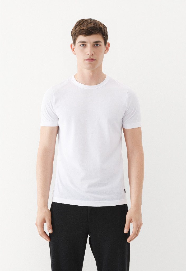 Jack & Jones T-shirt JACBASIC met ribboorden en aangenaam draagcomfort (Set van 2)