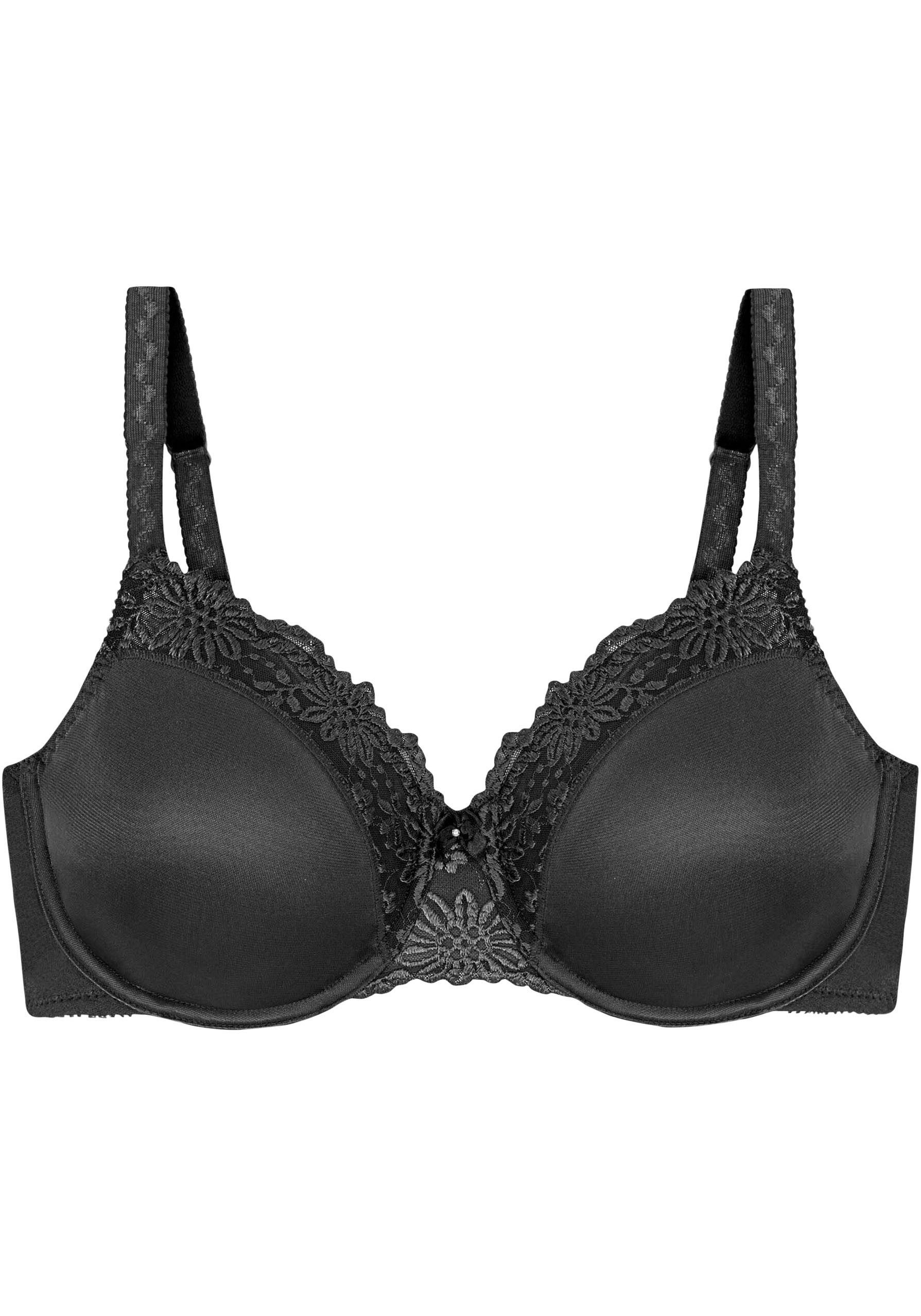 Triumph Minimizer-bh Ladyform Soft W X maakt de borst optisch kleiner met een cupmaat minimizer bh's maat 85 D zwart