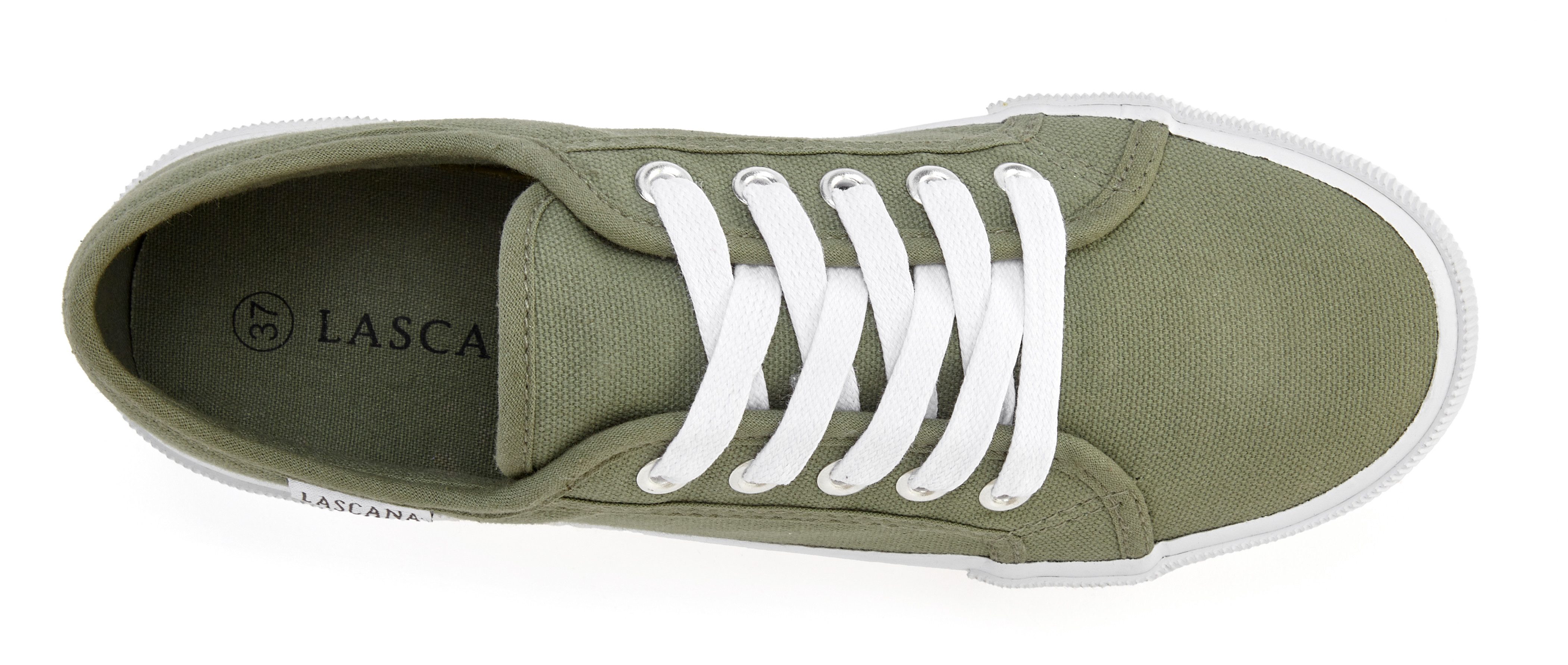 Lascana Sneakers van textiel, veterschoen, vrijetijdsschoen
