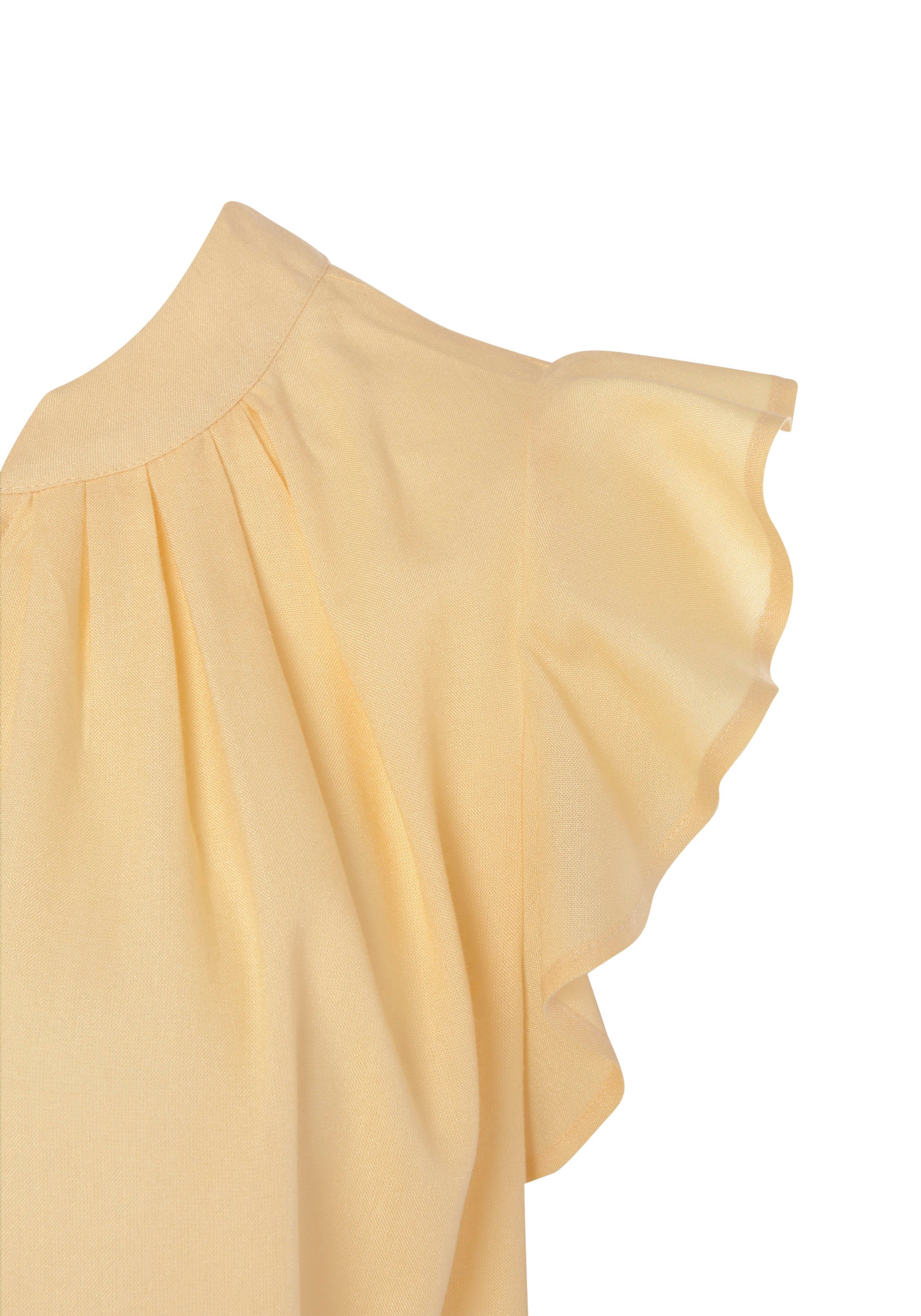 Lascana Blouse zonder sluiting met ruches-mouwen, korte mouwen blouse, elegant