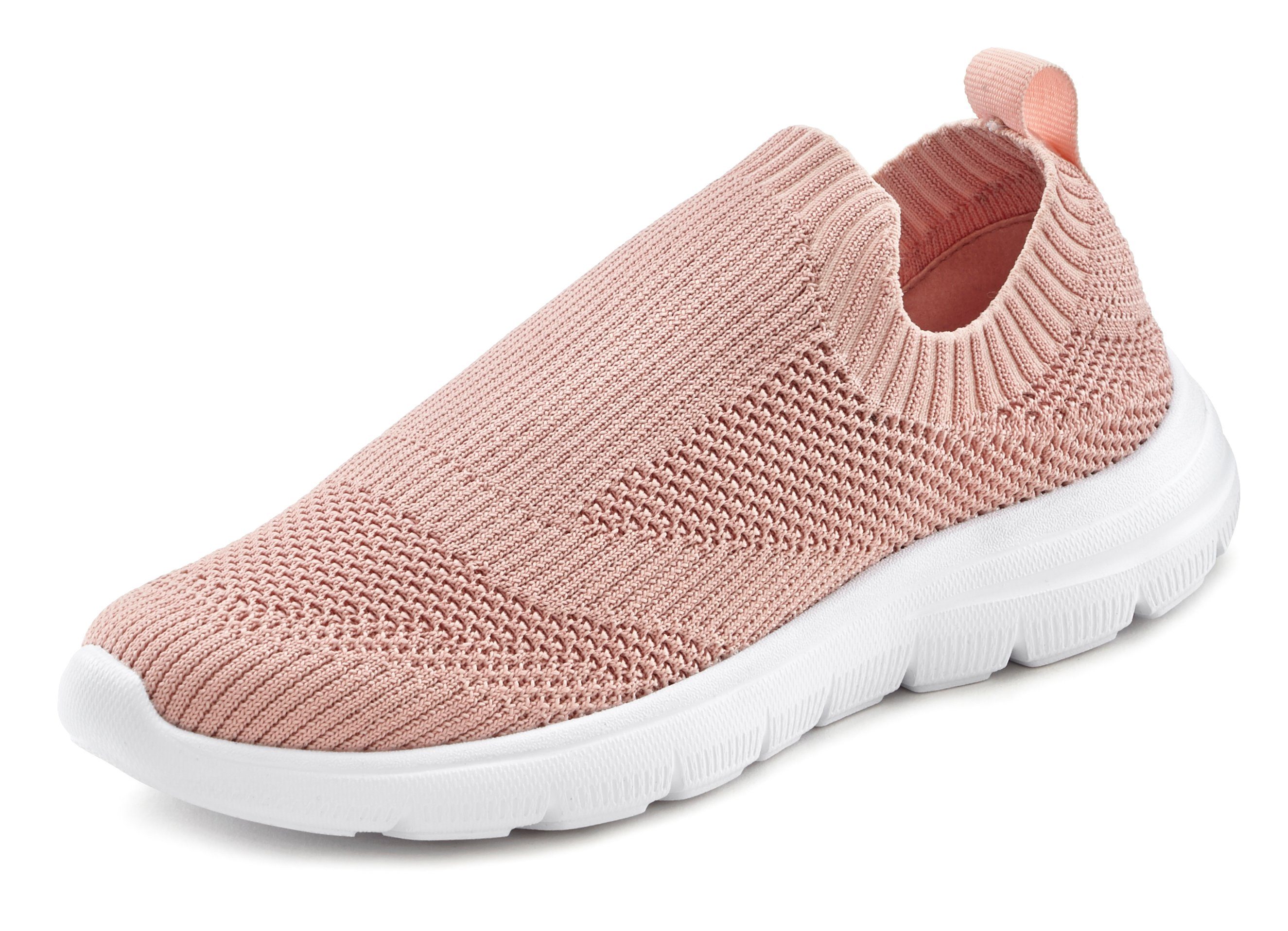 Lascana Sneakers Slip-ins, slipper, lage schoen ultralicht en om in te slippen VEGAN