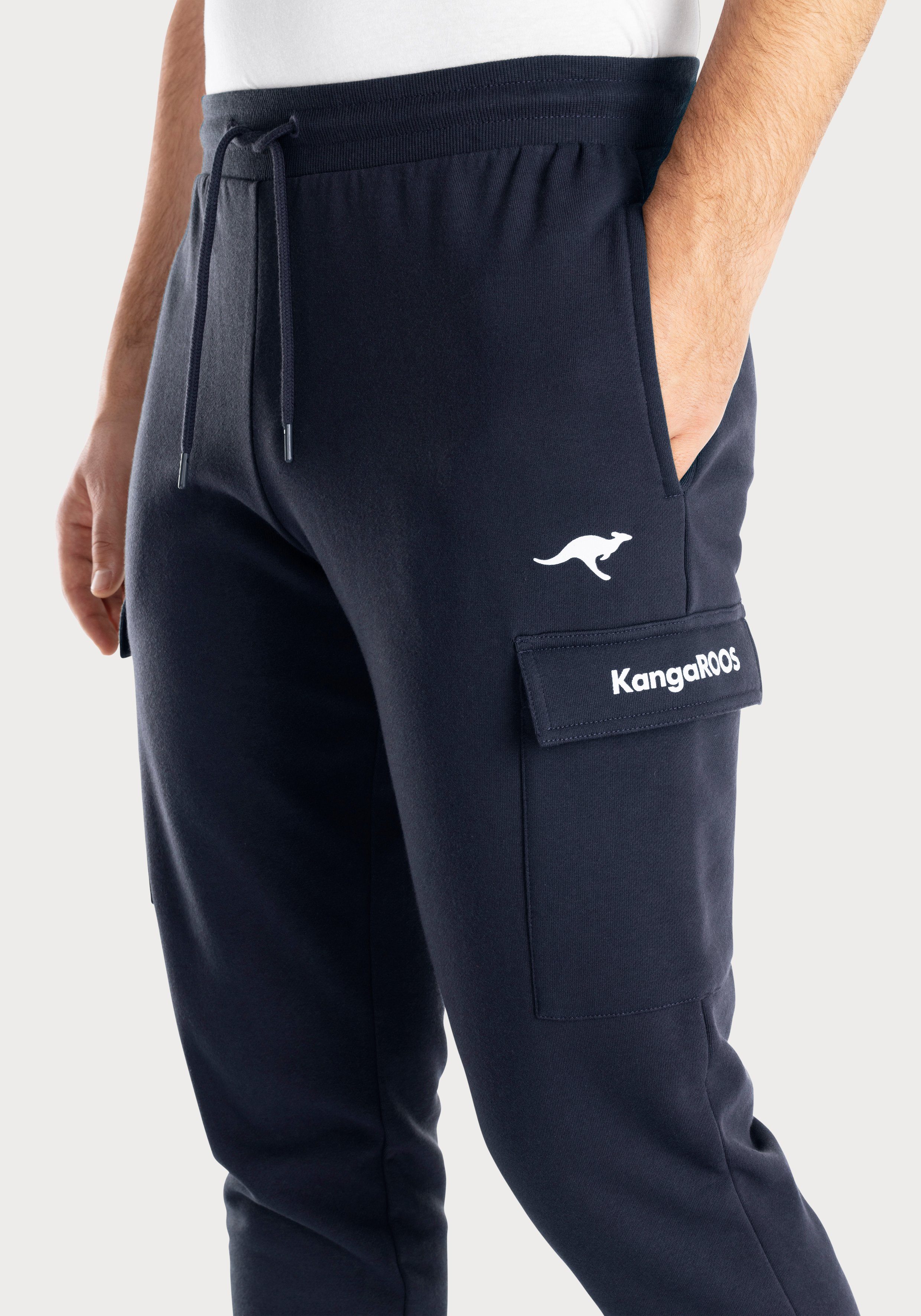 KangaROOS Sweatbroek Joggingbroek met koord, relaxbroek van lichte sweatkwaliteit