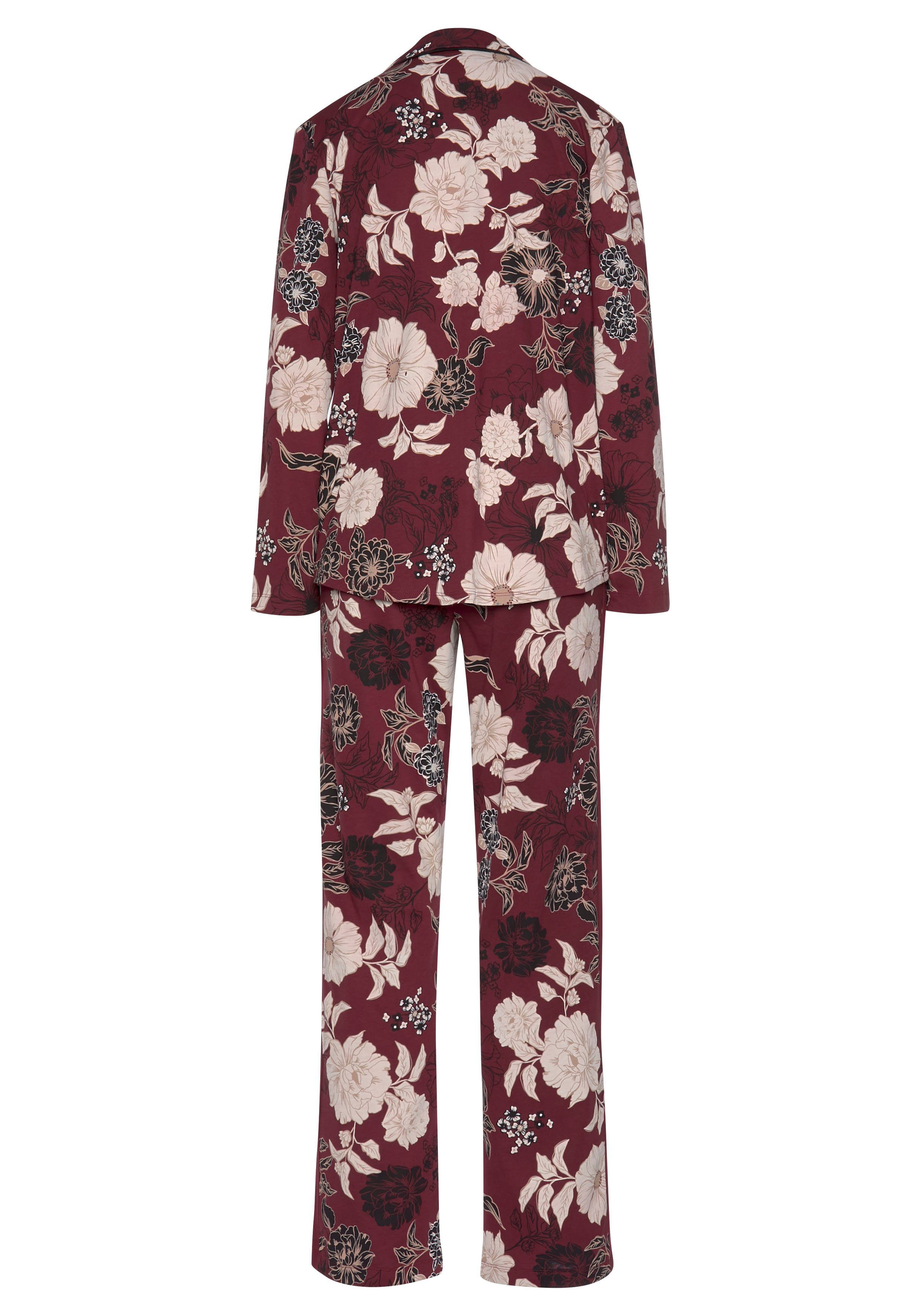 S.Oliver RED LABEL Beachwear Pyjama In Klassiek Model Met Bloemmotief ...