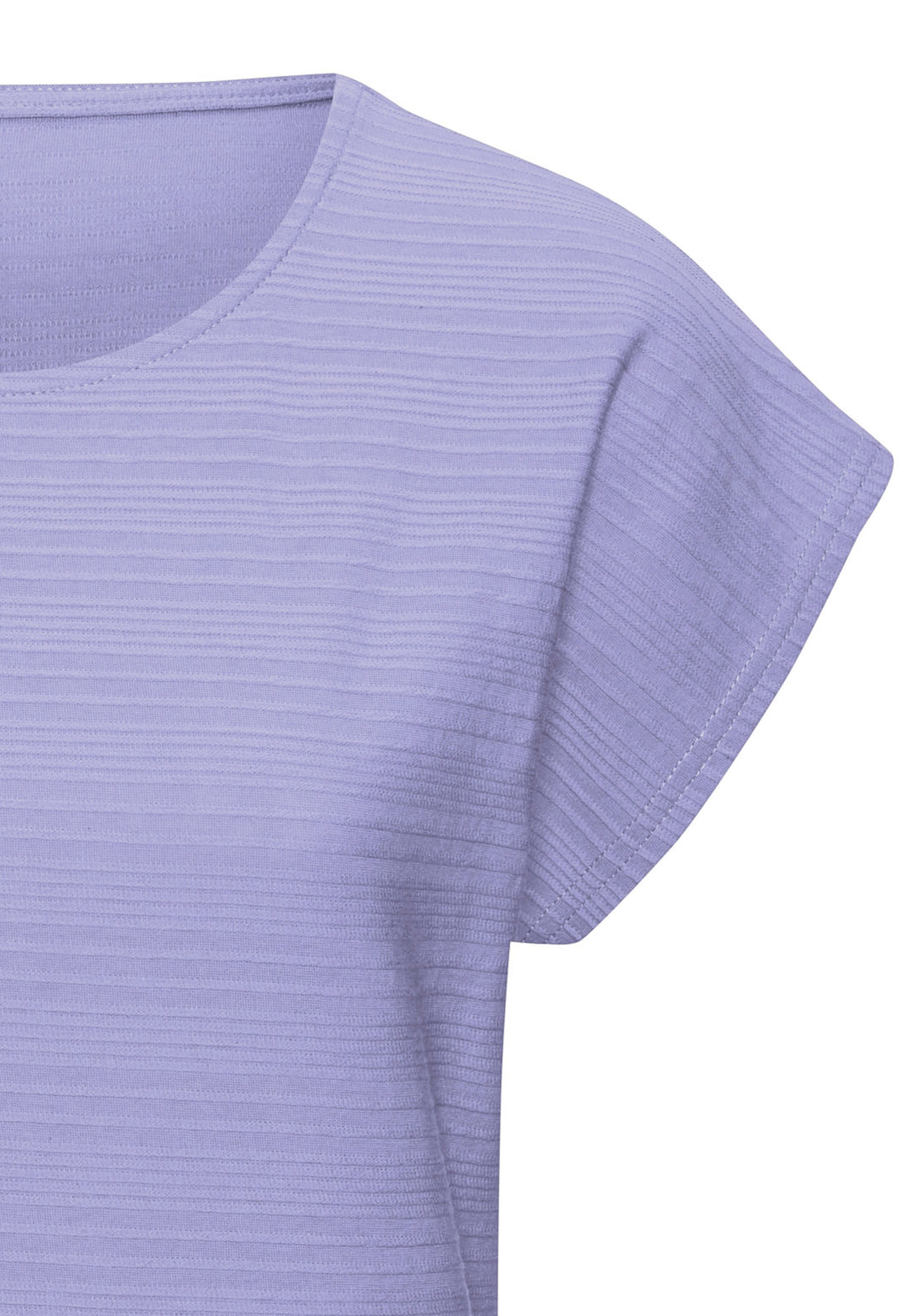 Vivance T-shirt Met modieuze streepstructuur in een zachte katoenkwaliteit (1-delig)