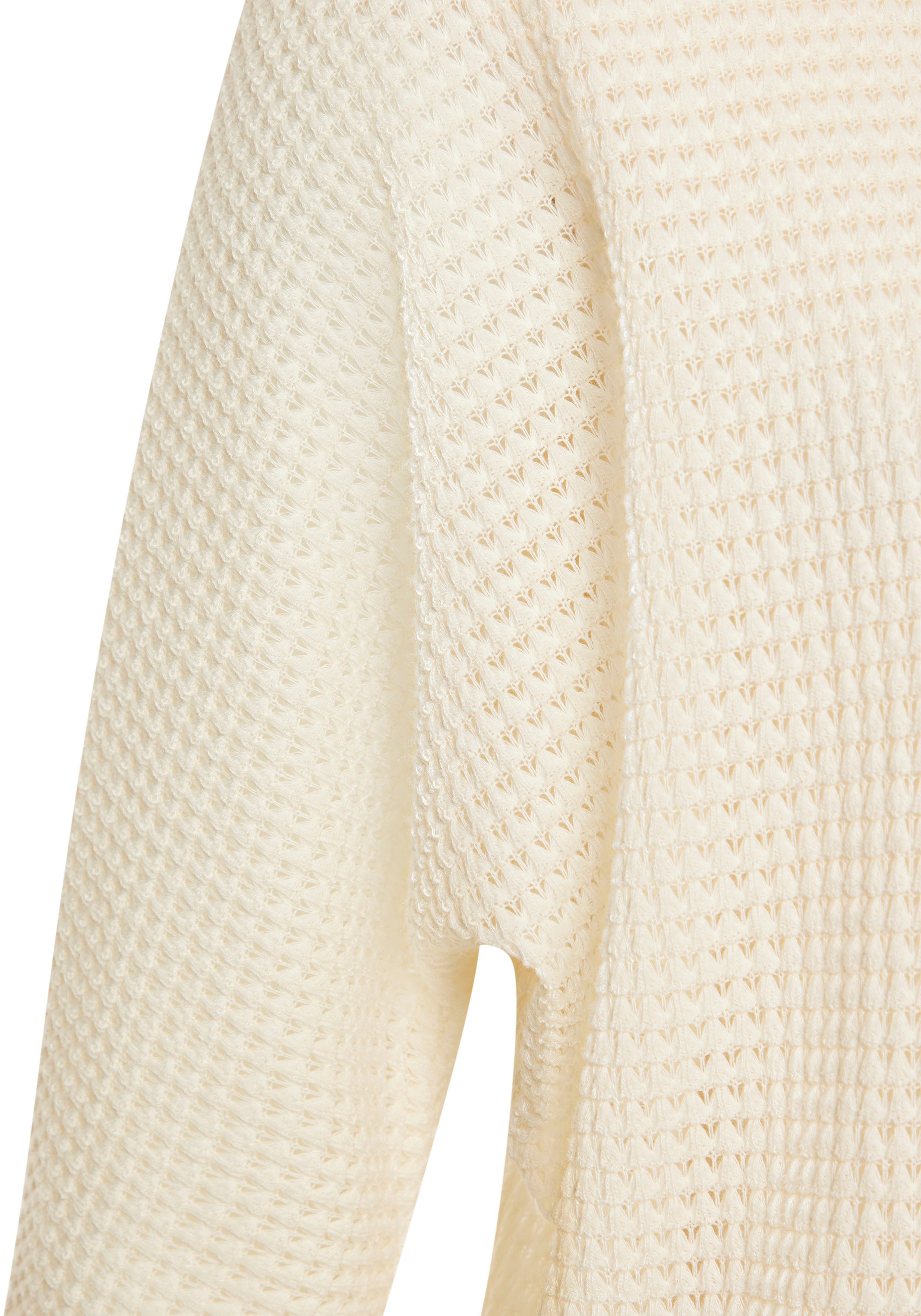 Vivance Shirt met 3/4 mouwen Van strijkvrije wafelstof van kreukvrije breikwaliteit