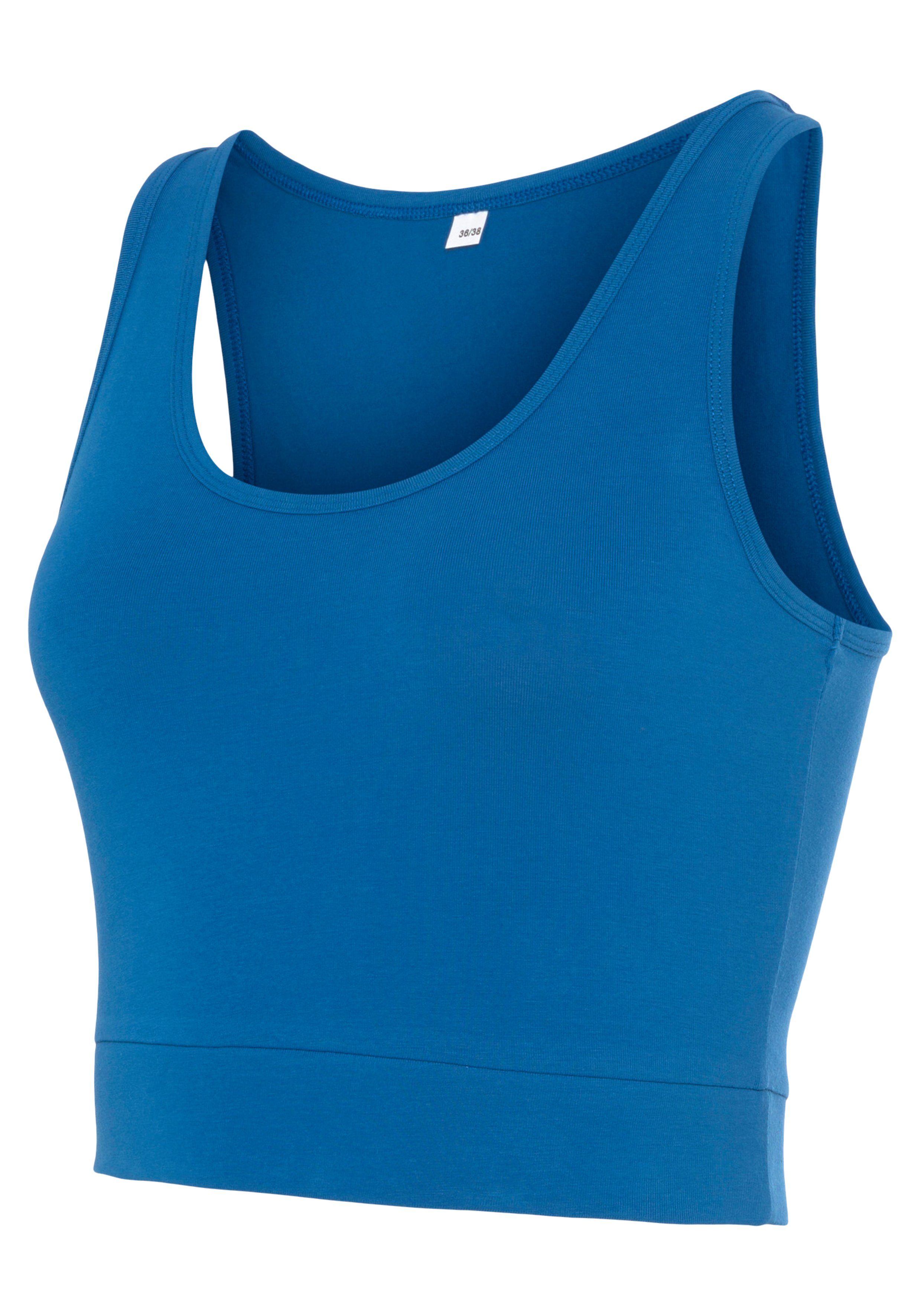 active by Lascana Sporttop Crop-top met brede bandjes