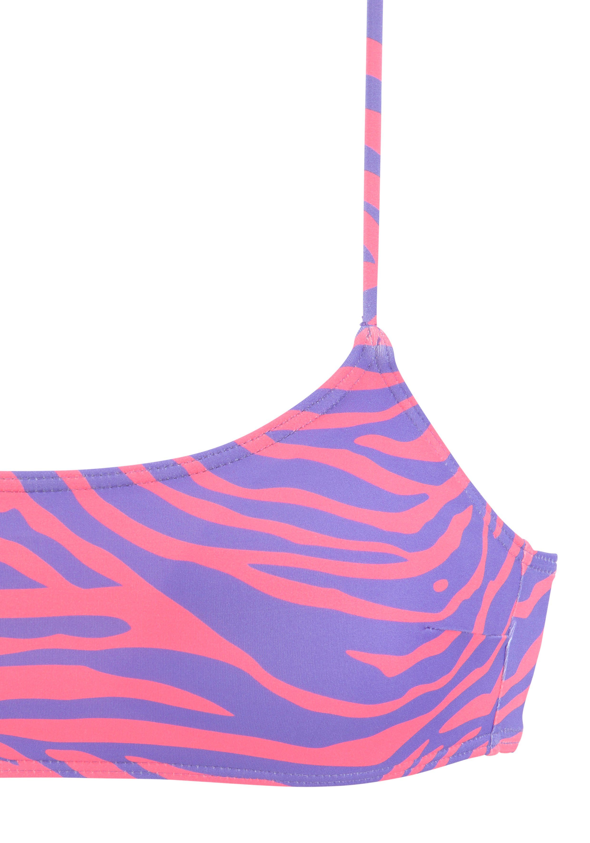 Venice Beach Bustierbikinitop Fjella in tweekleurige animal-look