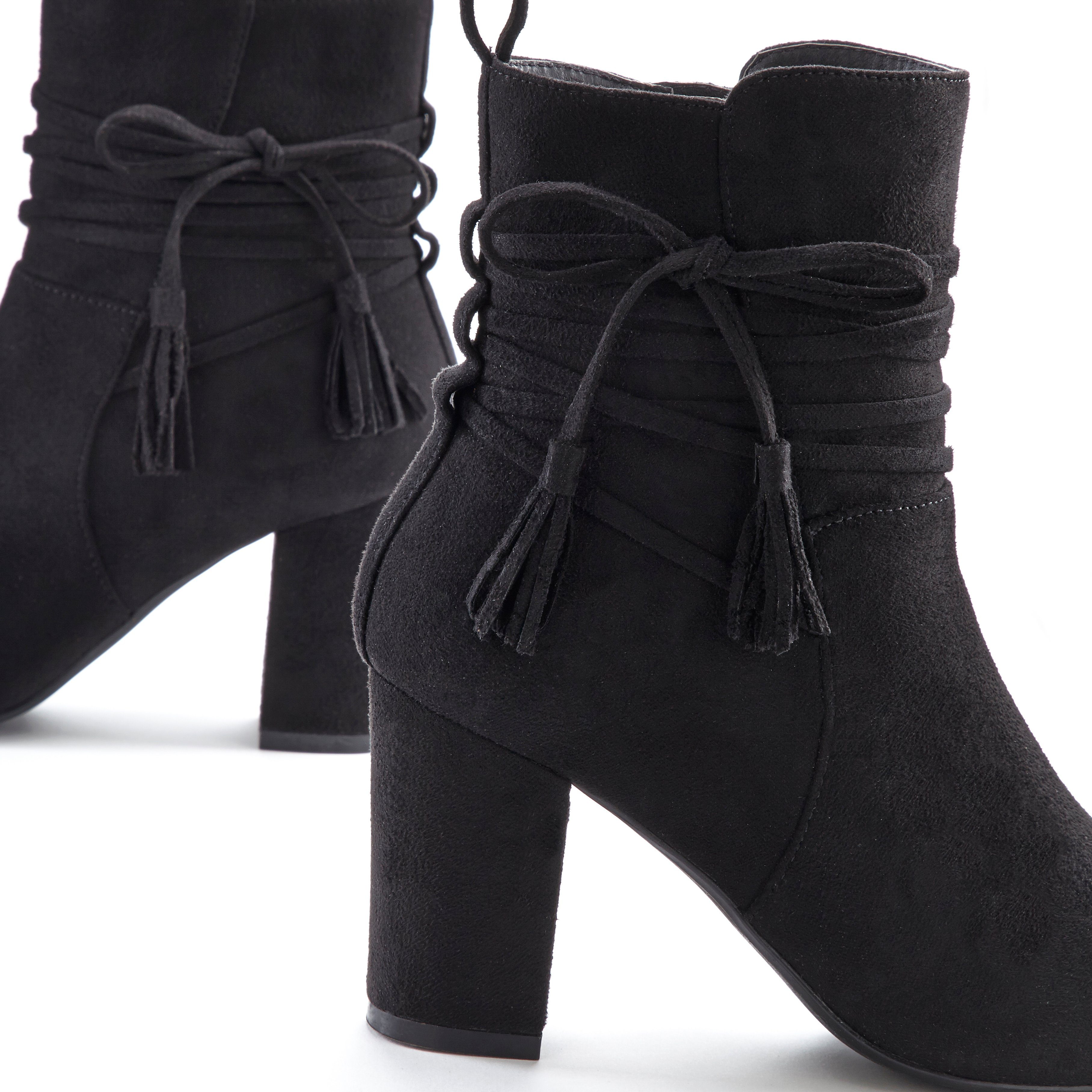 Lascana Laarsjes met blokhak, high-heel enkellaars, enkellaarsjes, laarzen