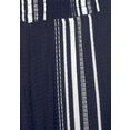 lascana jumpsuit in culotte-stijl van gestructureerd materiaal blauw