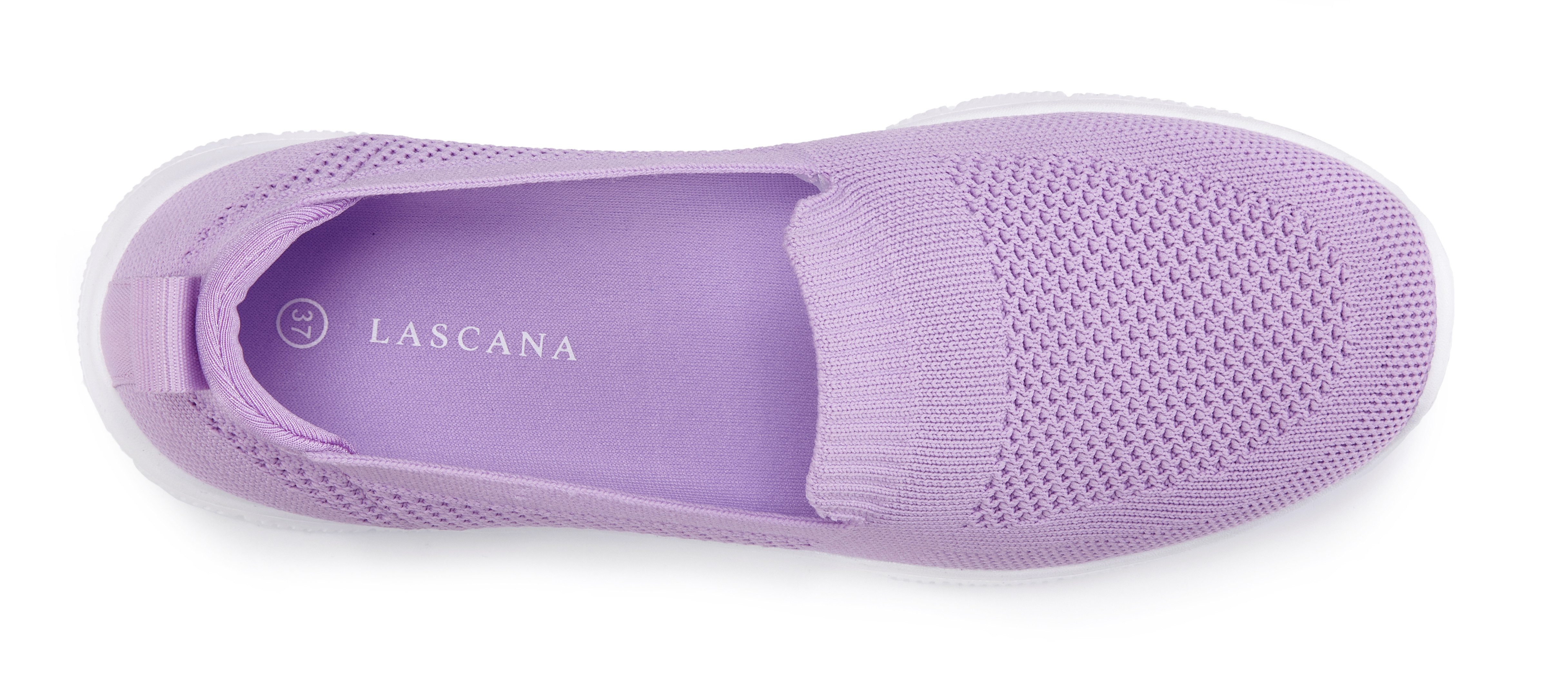 Lascana Instappers Slip-on sneaker, lage schoen, ultralichte sneaker, VEGAN