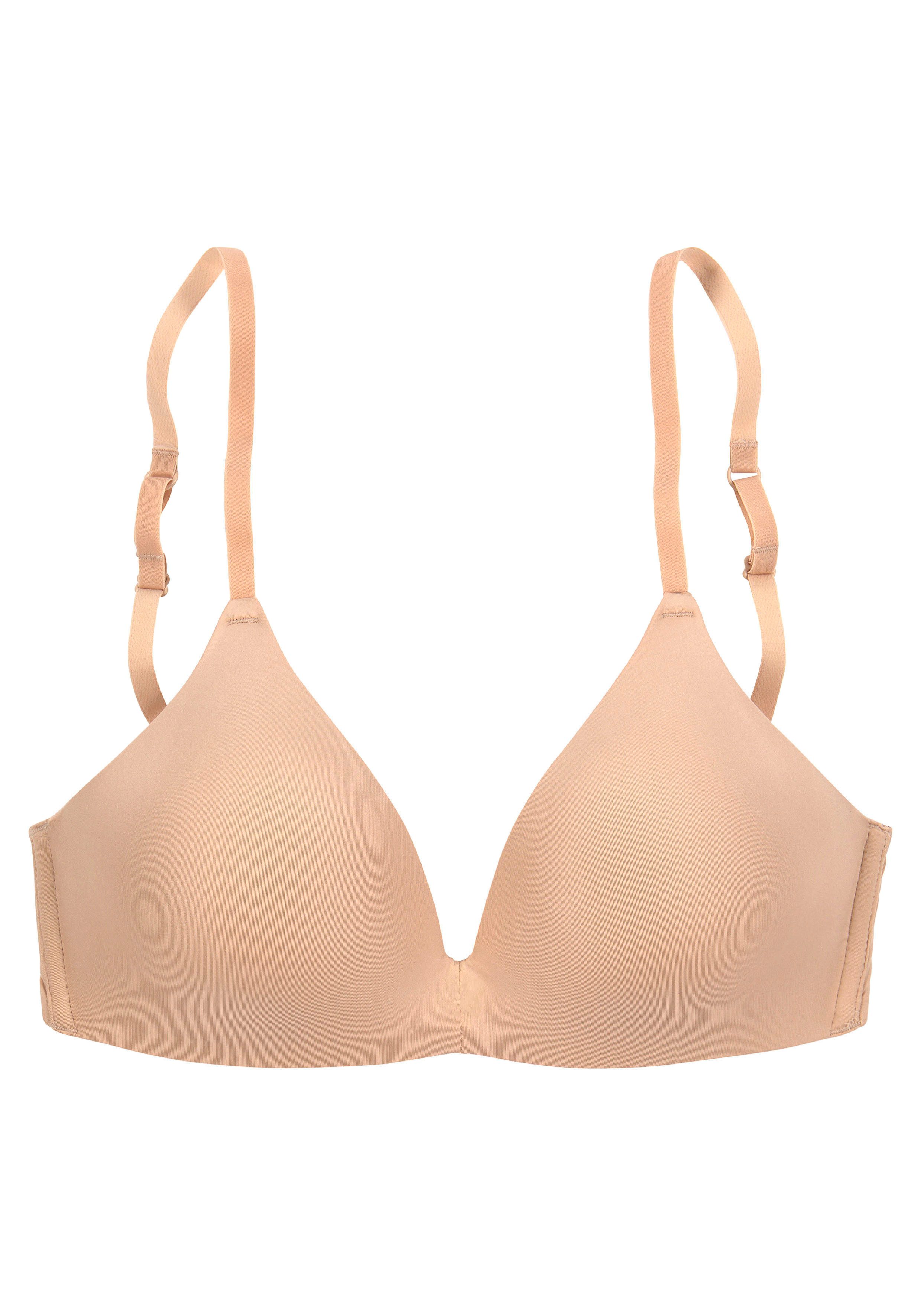 Lascana Push-up-bh zonder beugel, met ingebouwd kussen in de ondercup, basic-bh