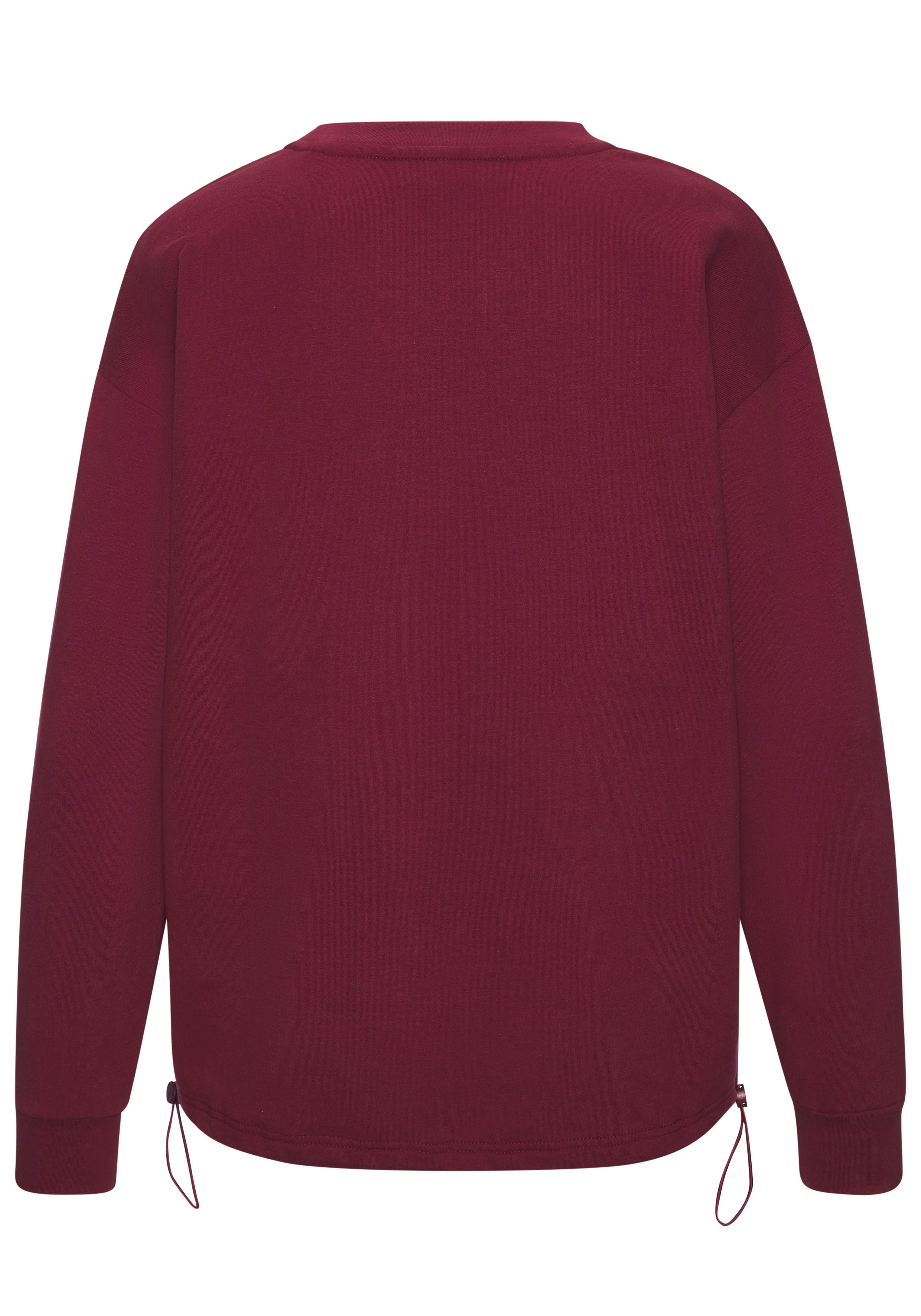 Elbsand Sweatshirt met verstelbaar elastiek aan de zoom