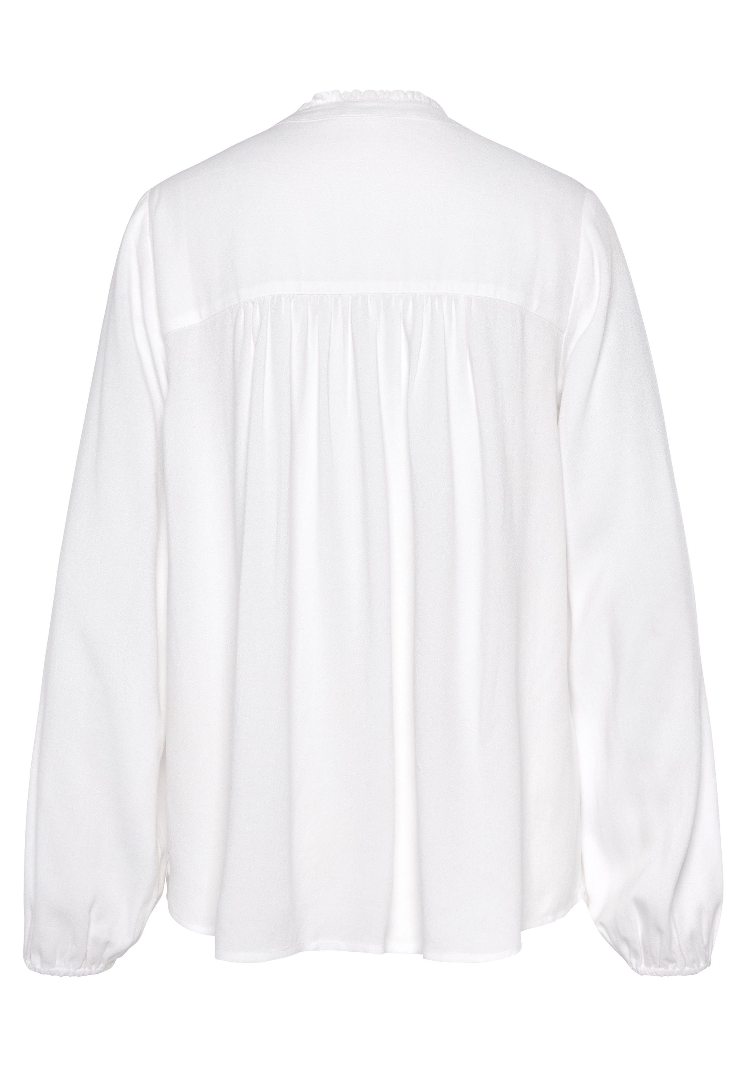 Lascana Blouse zonder sluiting met lange mouwen, lichte damesblouse, casual-chic, feestelijk