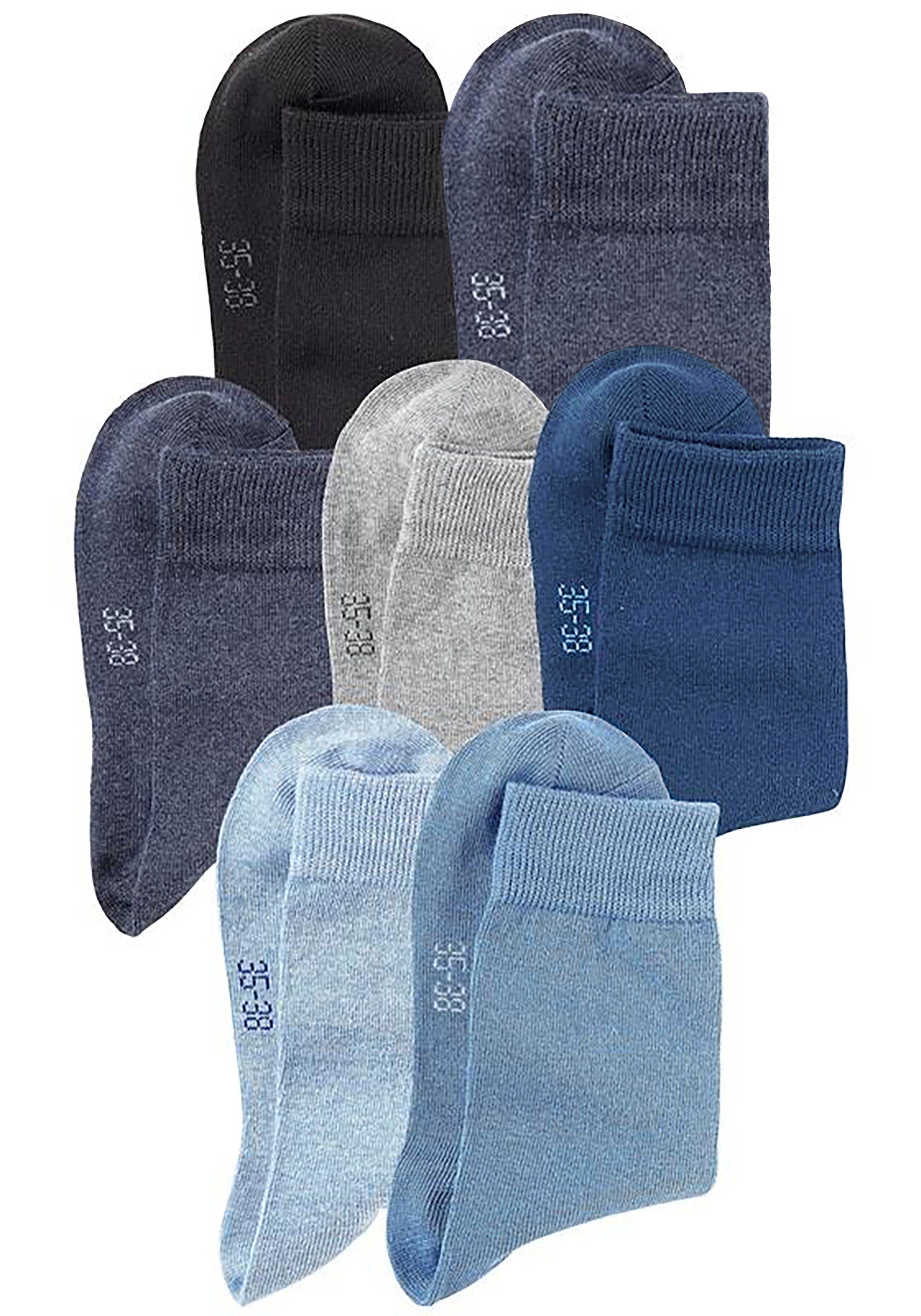 Lavana Basic sokken met knelvrije boord (set, 7 paar)