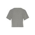 s.oliver red label beachwear t-shirt van duurzaam ribbreisel grijs