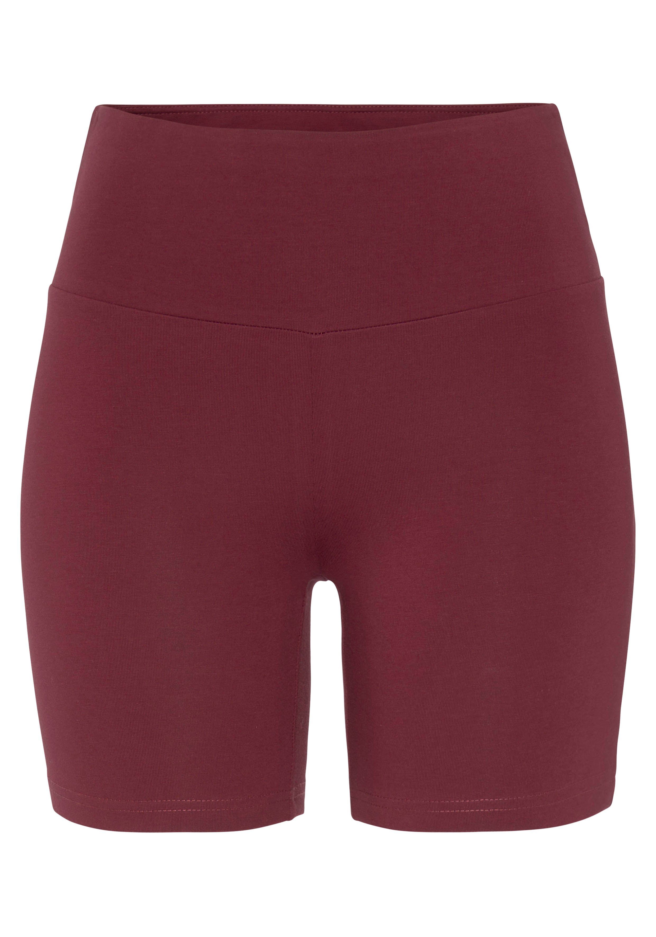 Lascana Short met brede boord en logoprint
