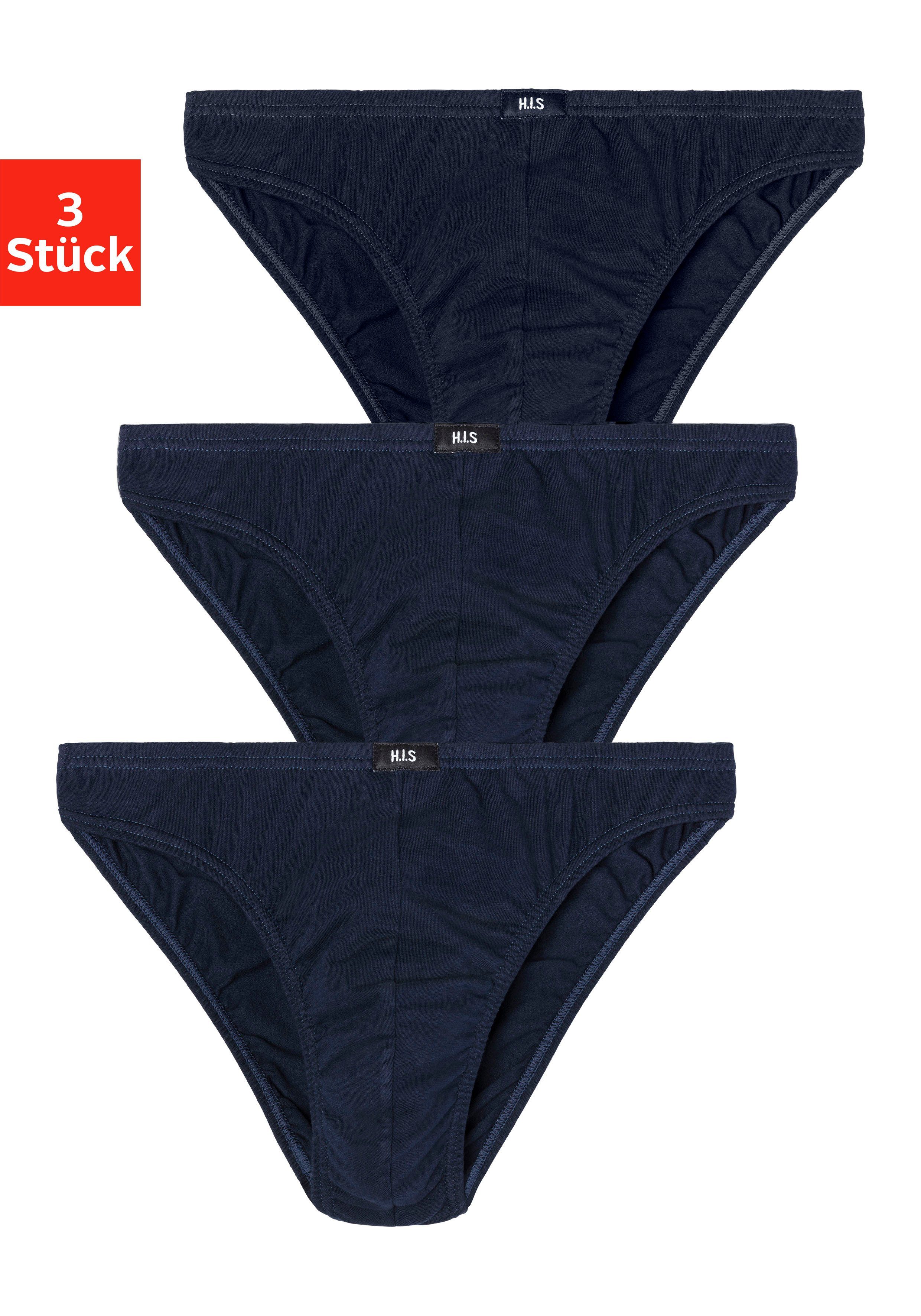 H.I.S Slip Minislip van zacht katoen-stretch (set, 3 stuks)