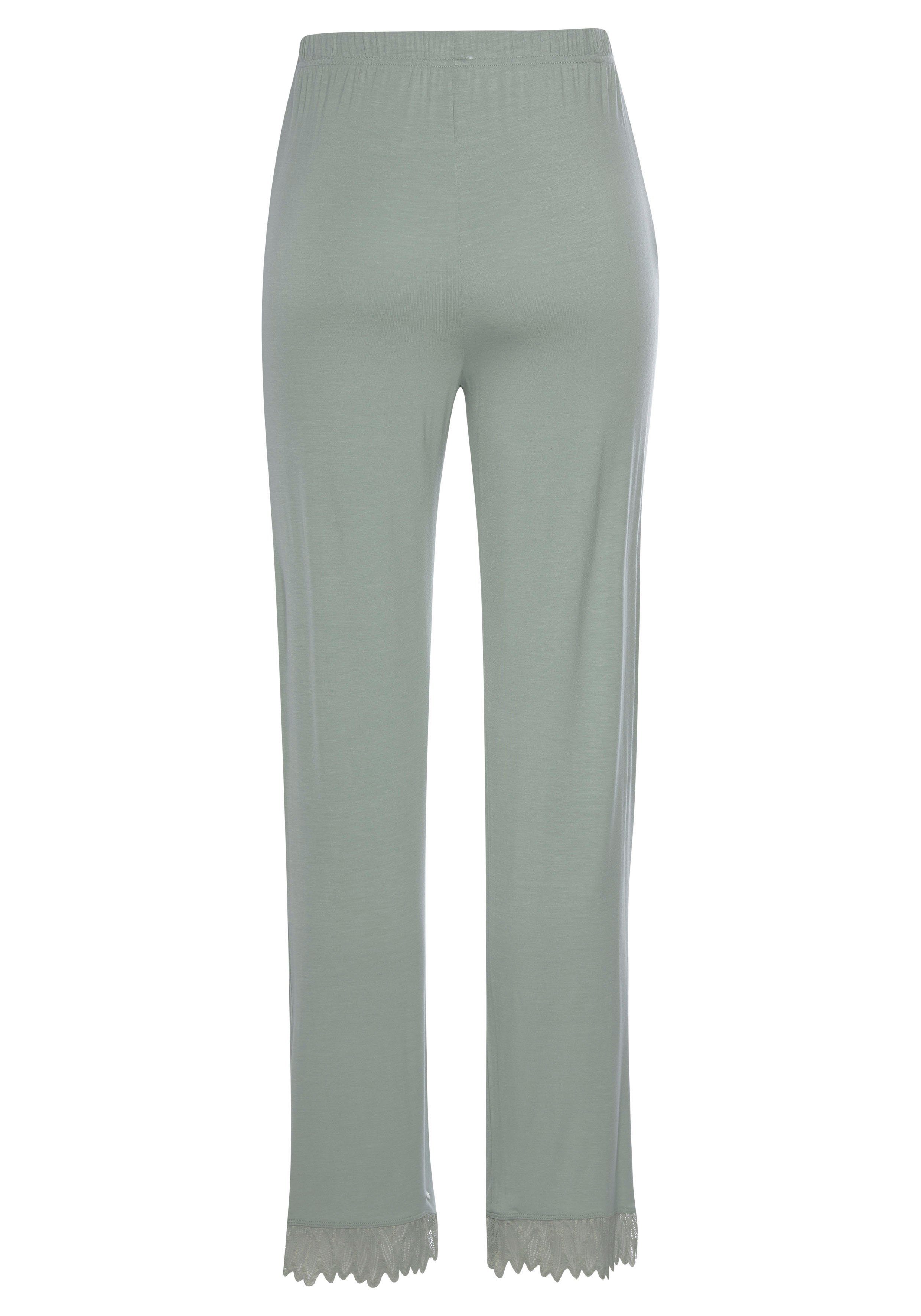Lascana Pyjamabroek met kanten details