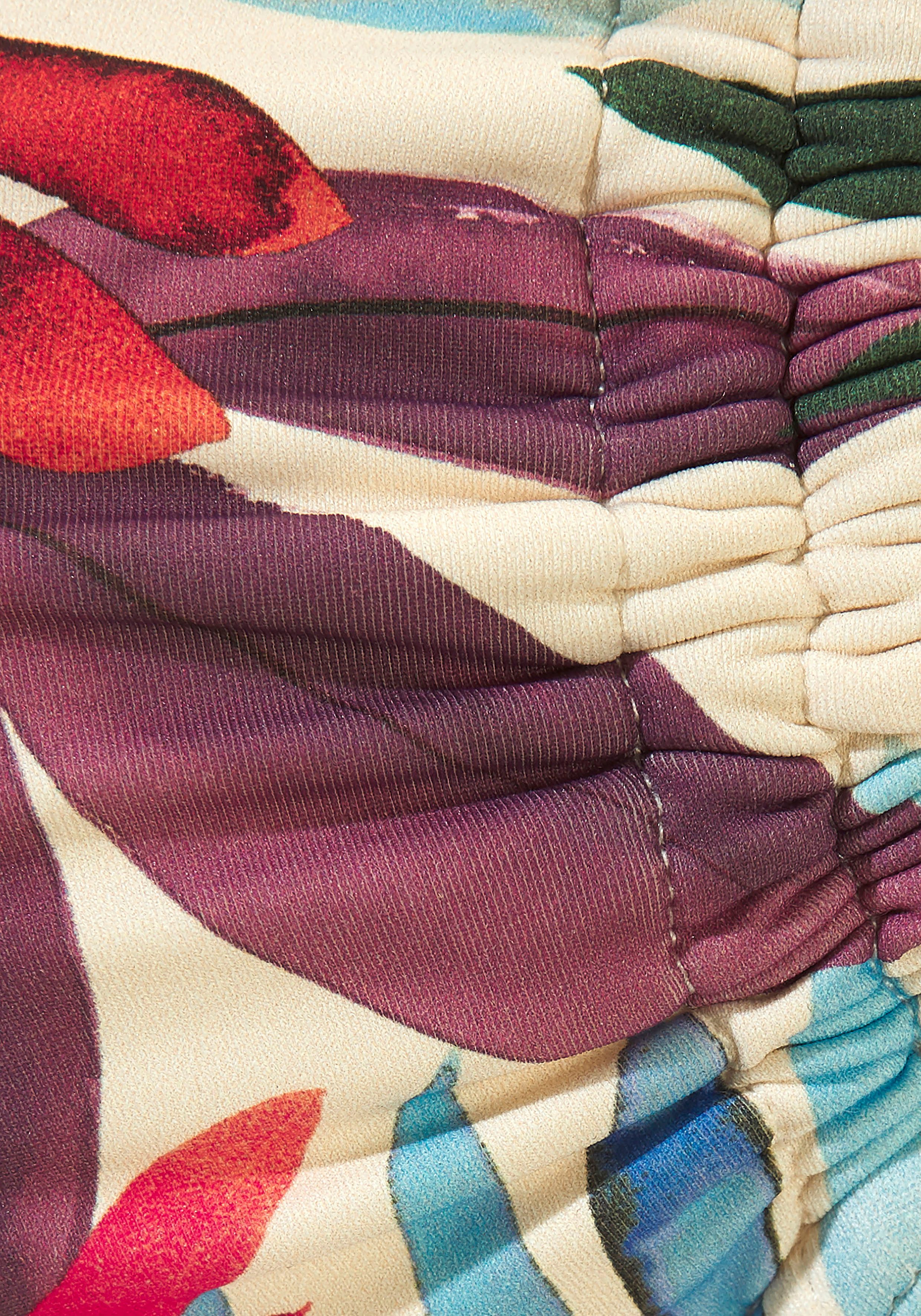 Lascana Beugelbikinitop Imani met zomerse bladerenprint