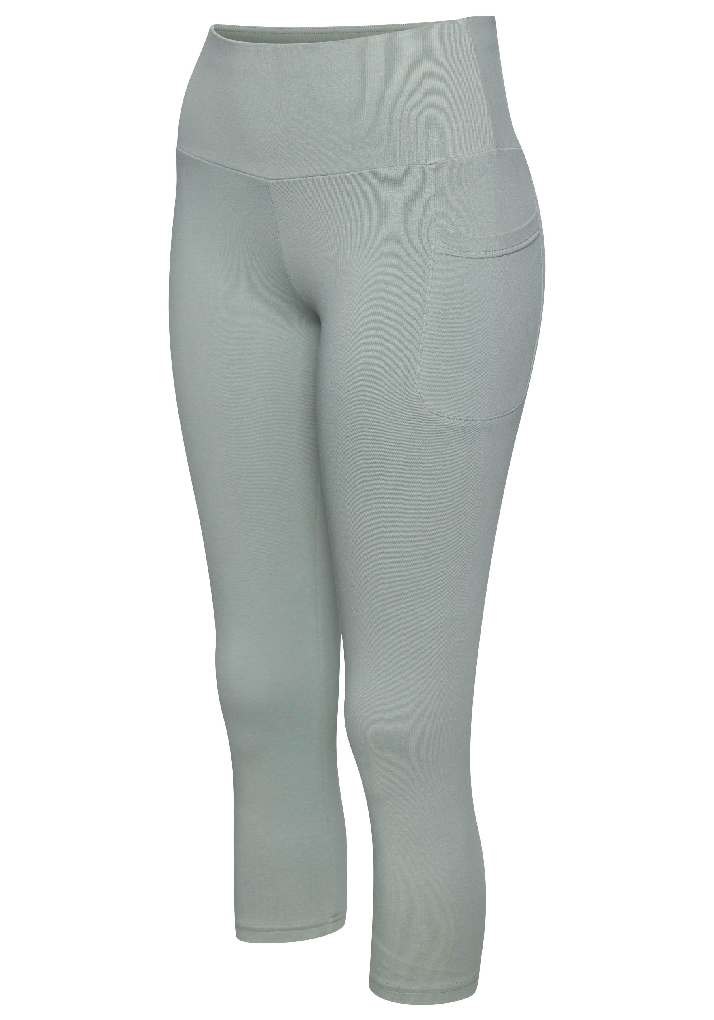 active by Lascana 3/4 legging met telefoontas, loungewear