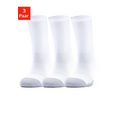 under armour sokken met anatomische bekleding (3 paar) wit
