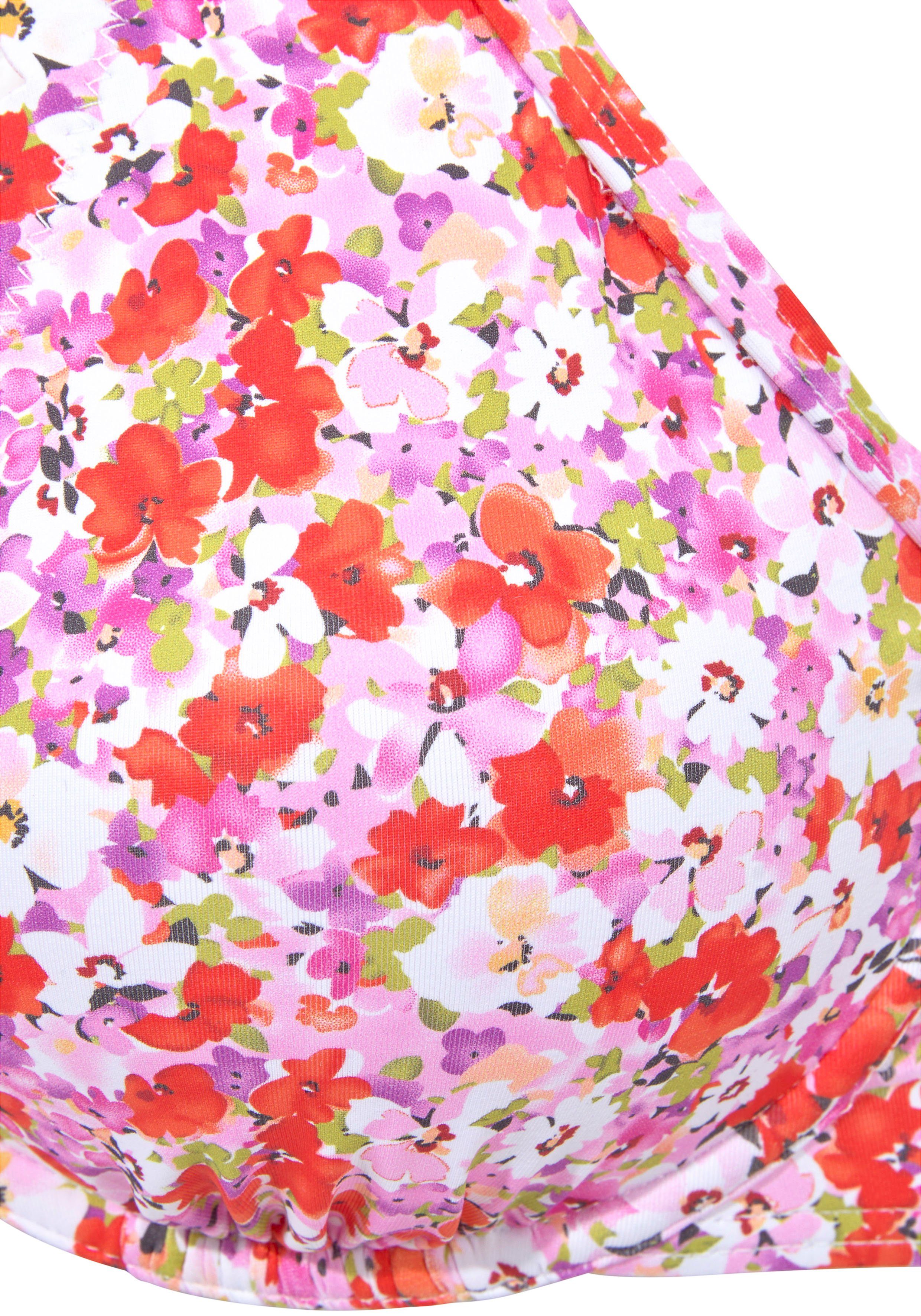 Lascana Bikinitop met beugels Jasmijn in bloemenprint