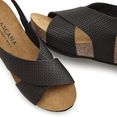 lascana sandaaltjes met kurkvoetbed en sleehak zwart