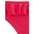 s.oliver red label beachwear push-upbikini met trendy ruches rood