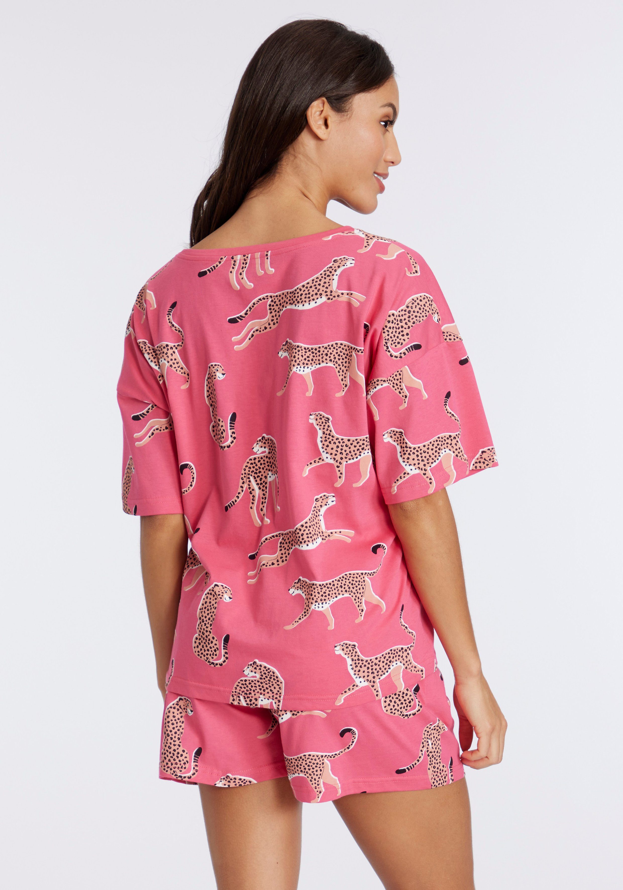 Vivance Dreams Shortama mt animal alloverprint (2-delig)