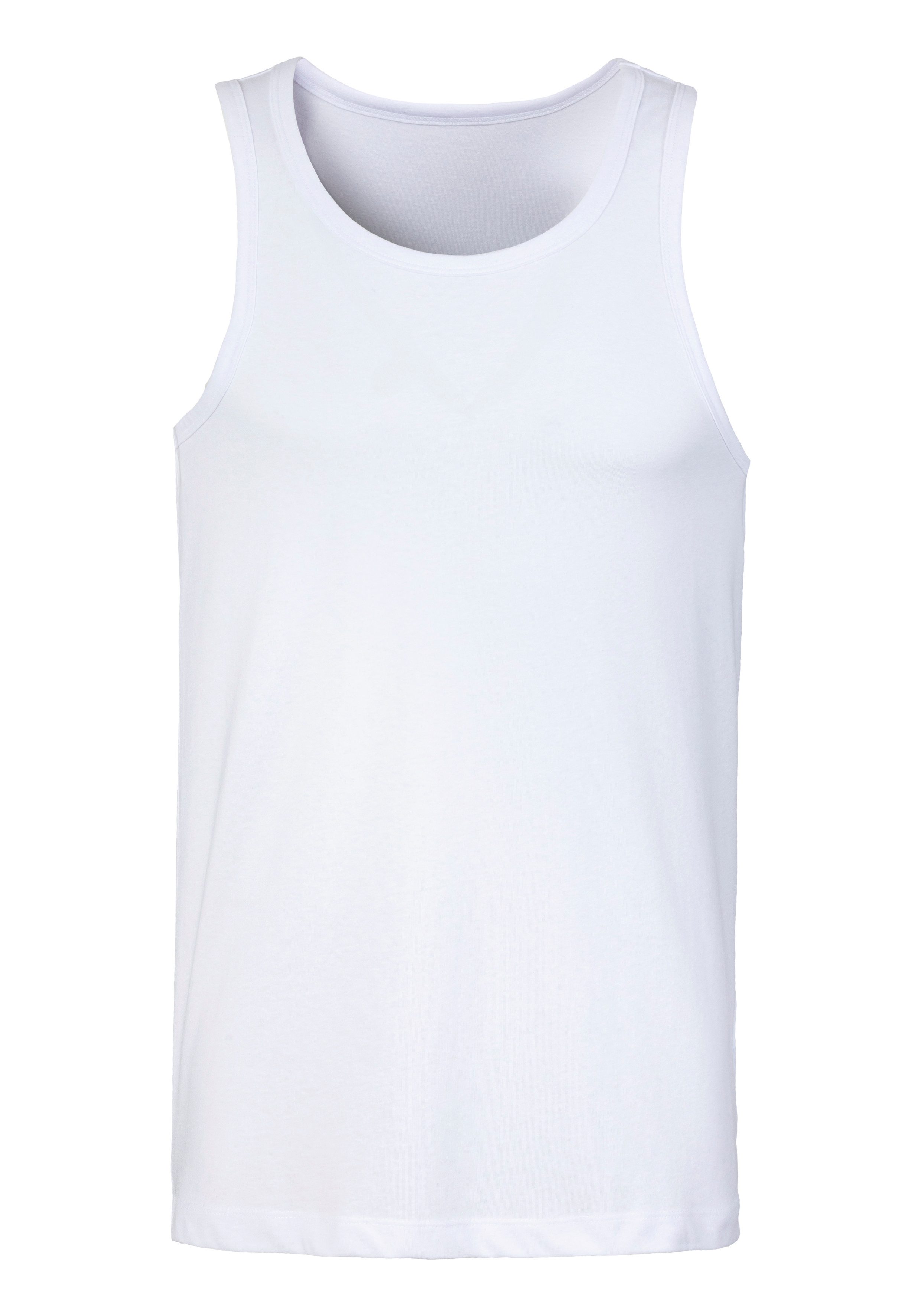 John Devin Tanktop in mooie mêlee-look (set, 2-delig, 2)