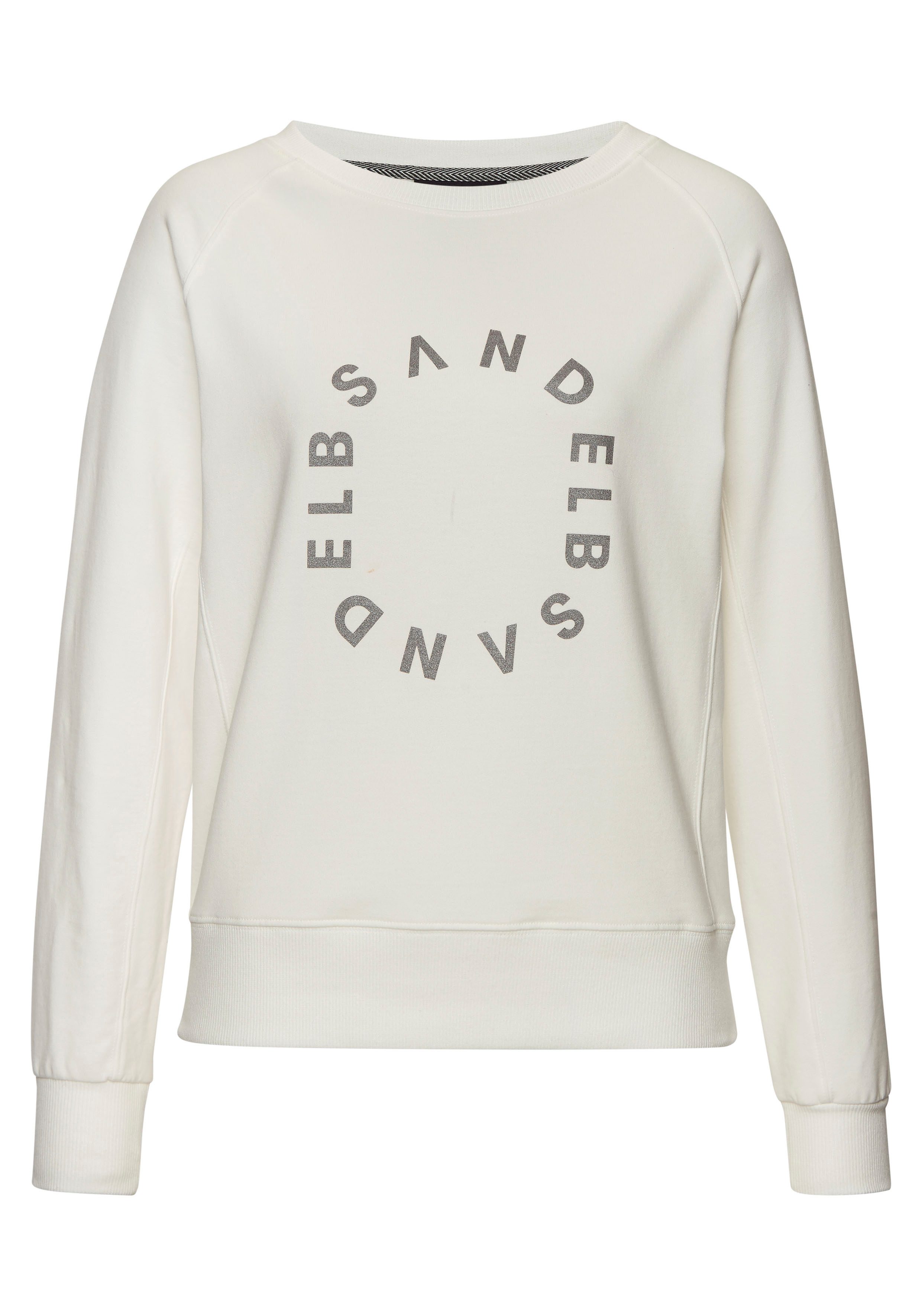 Elbsand Sweatshirt met frontprint, ronde hals, printpullover, casual-sportief