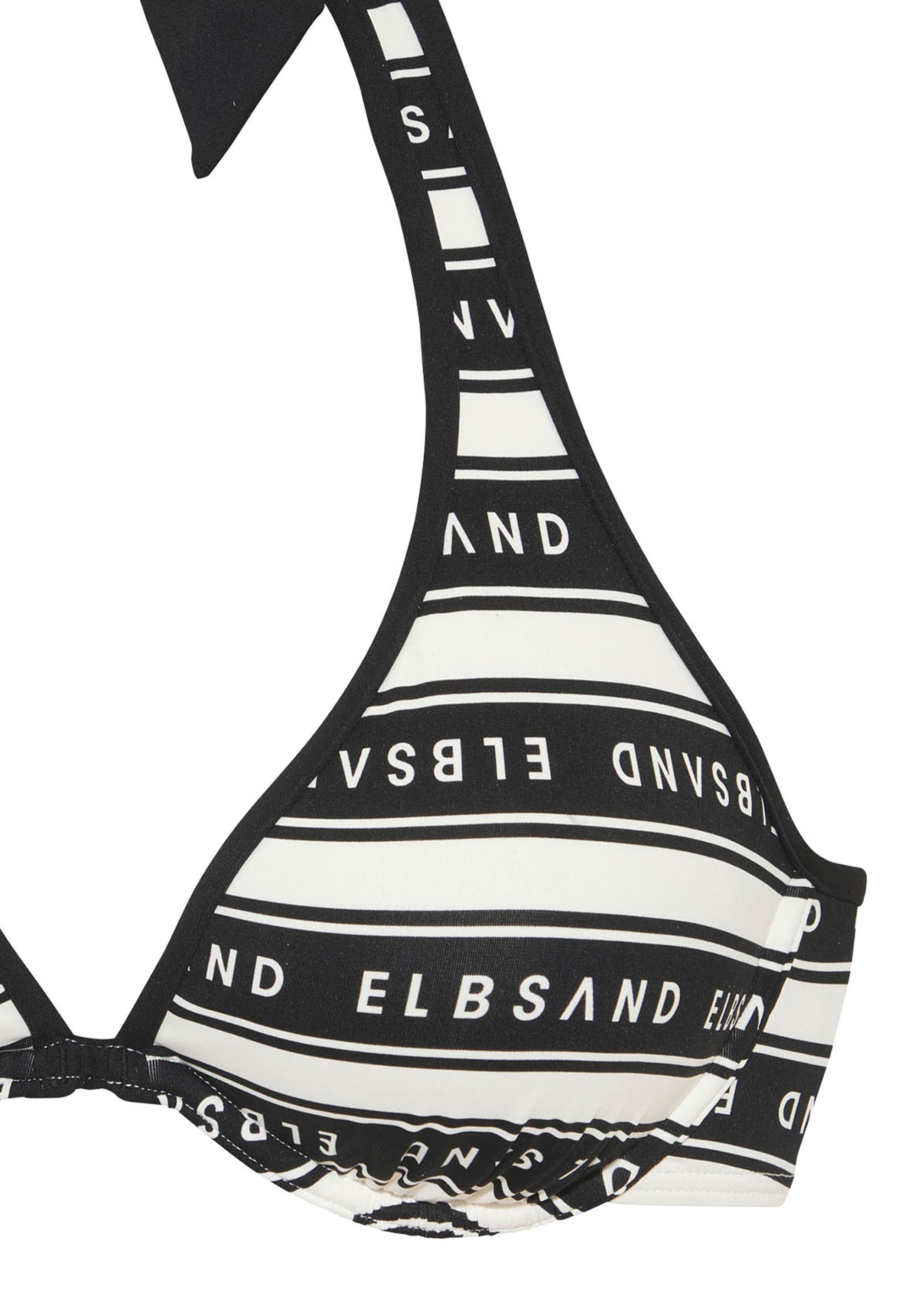 Elbsand Beugelbikini Zone met contrasterende strepen en opschriften (set)