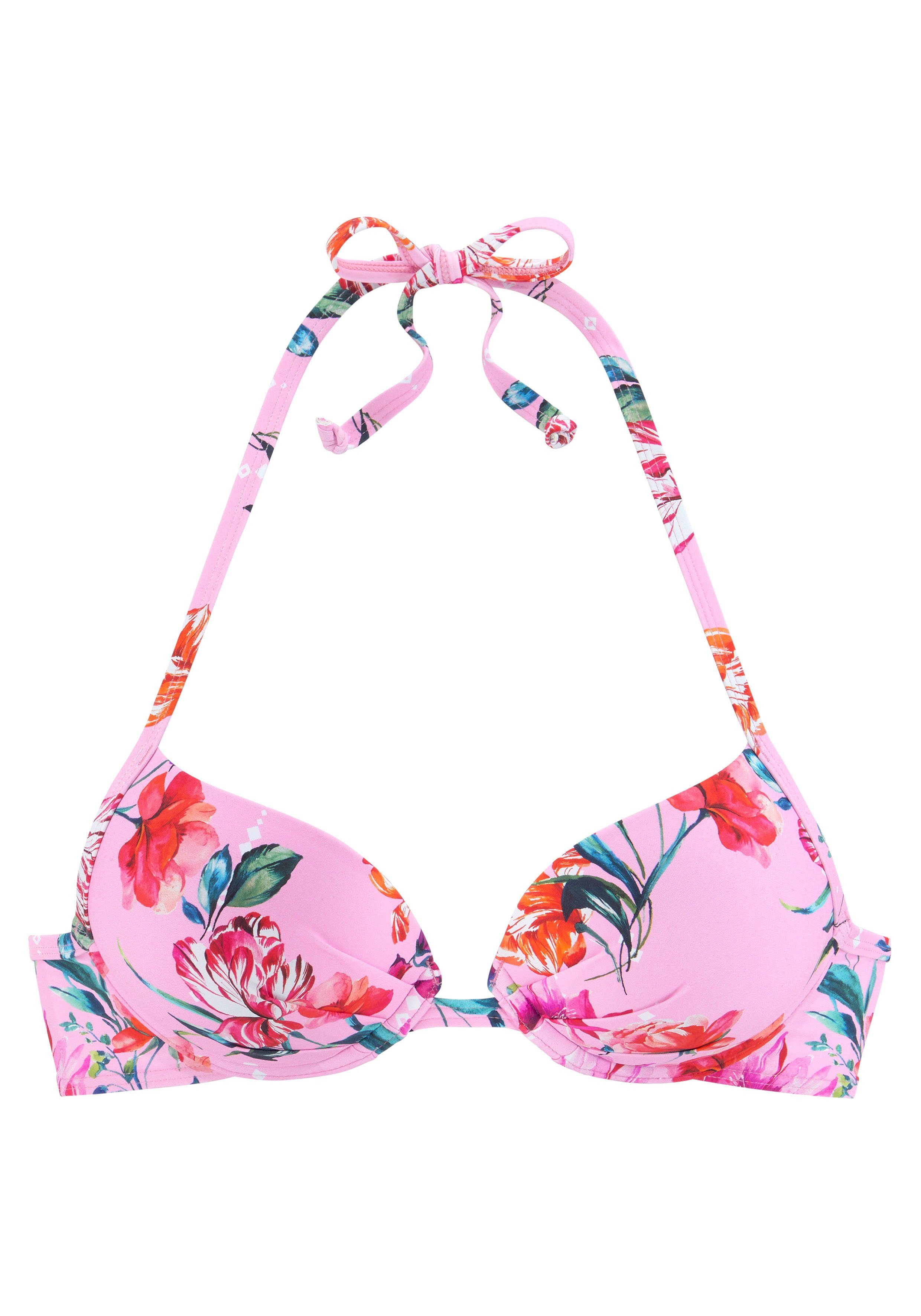 Sunseeker Push-upbikinitop Modern met bloemenprint