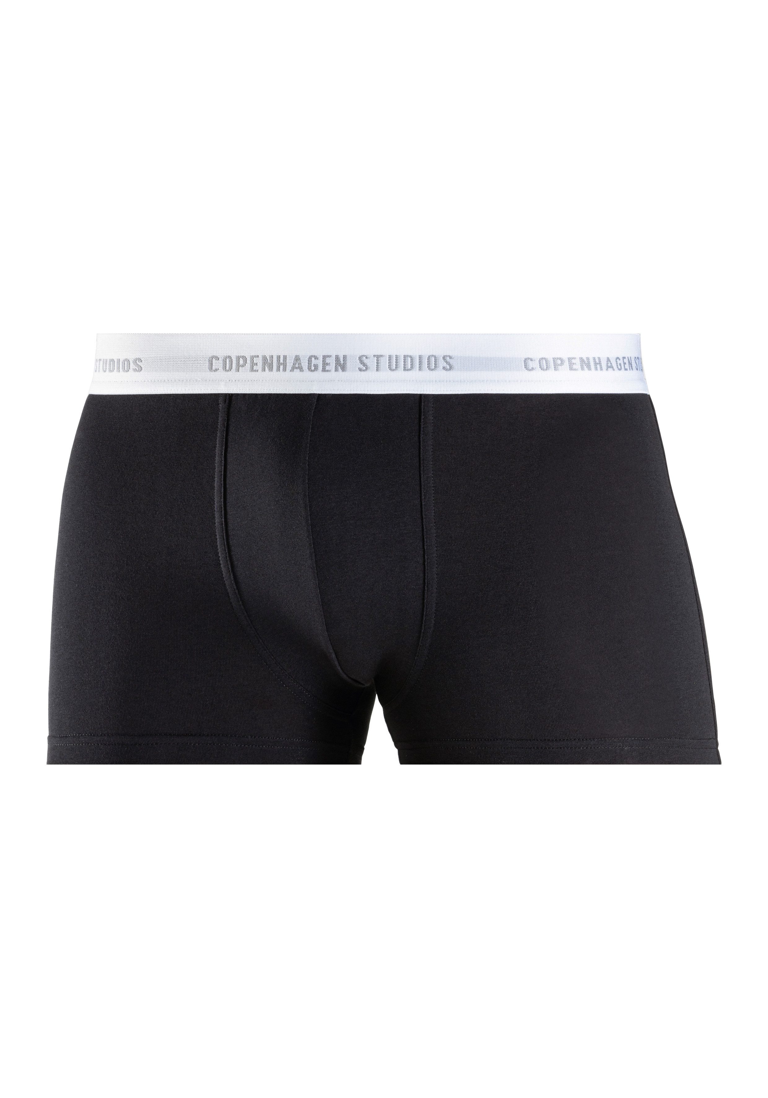 Copenhagen Studios Boxershort voor heren met witte logo-tailleband (3 stuks)
