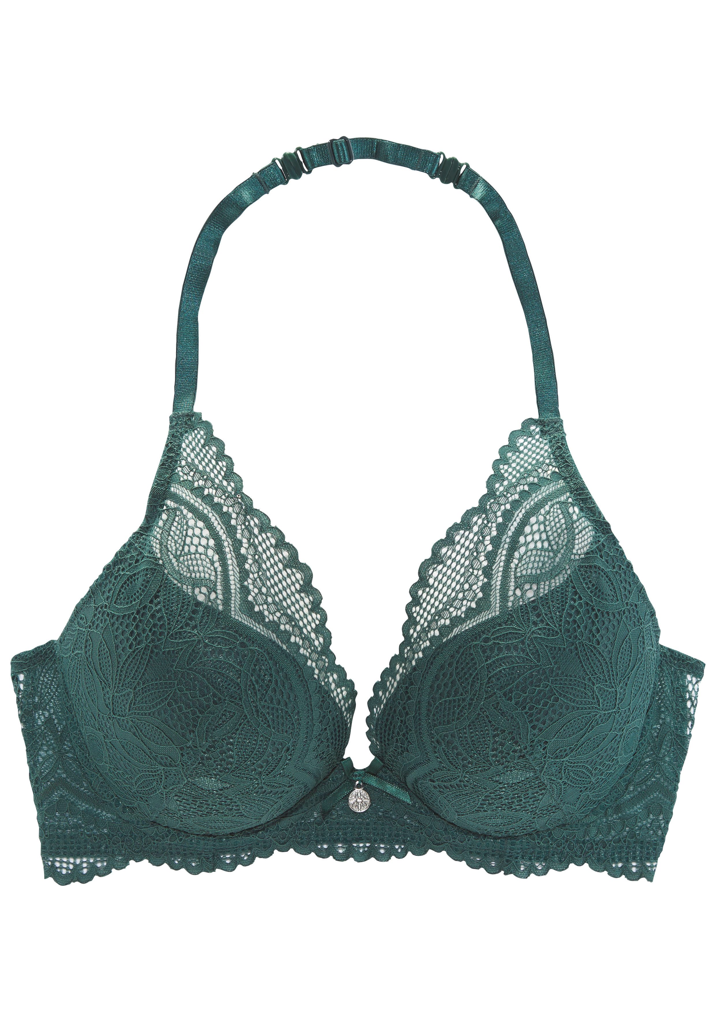 Nuance Bh met halterbandjes Vivianna met verschillende bandjes varianten, met bloemige kant, lingerie